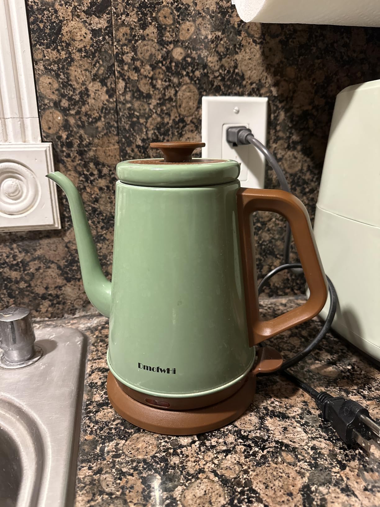 DmofwHi Gooseneck Electric Kettle(1.0L), 100% Stainless Steel BPA Free Classic Pour Over Coffee Kettle | Tea Kettle - Green customer photo 2