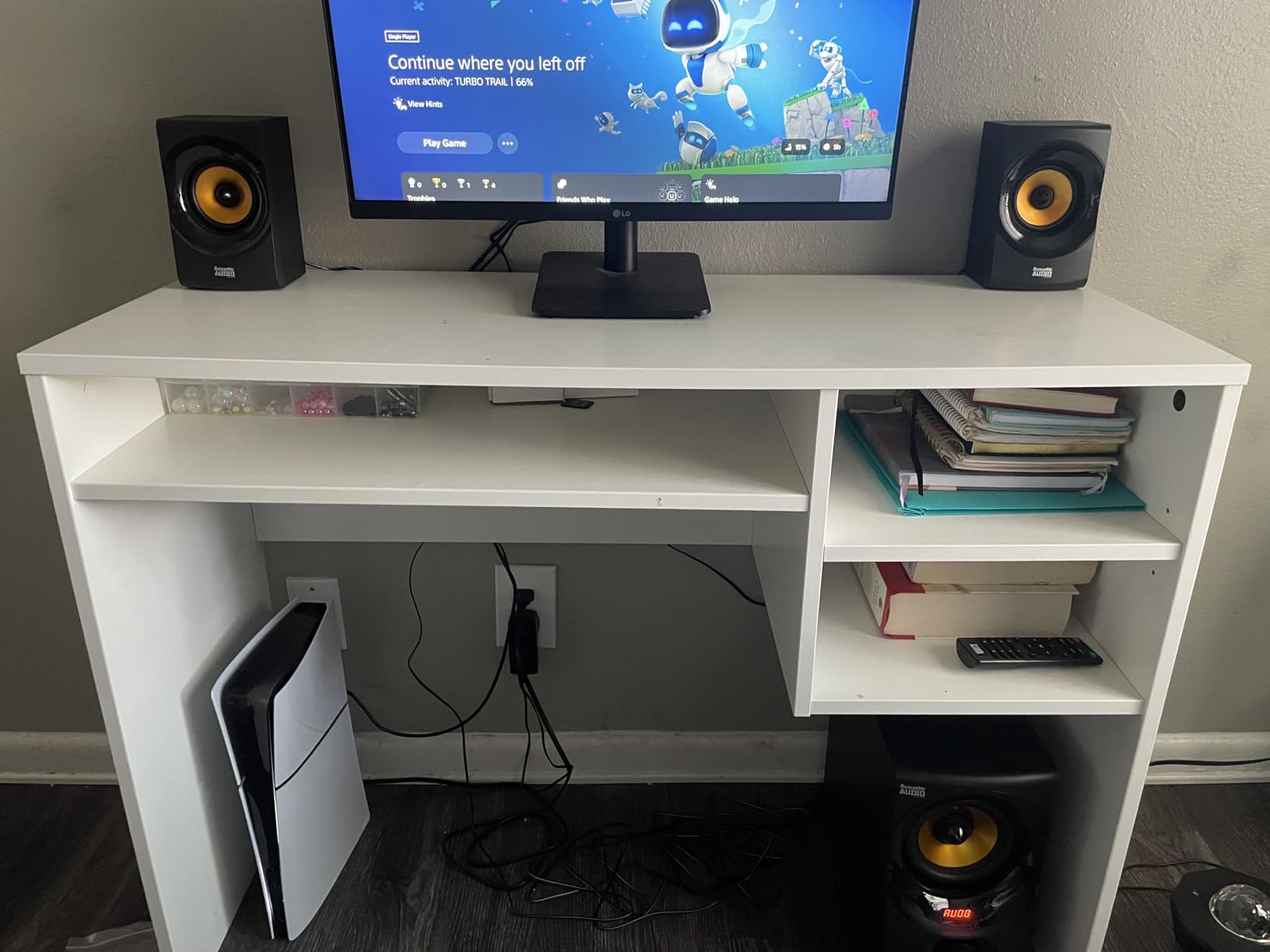 Acoustic Audio by Goldwood Bluetooth 2.1 Speaker System 2.1-Channel Home Theater Speaker System, with Optical/Aux/USB/SD Inputs Black (AA2172) customer photo 2