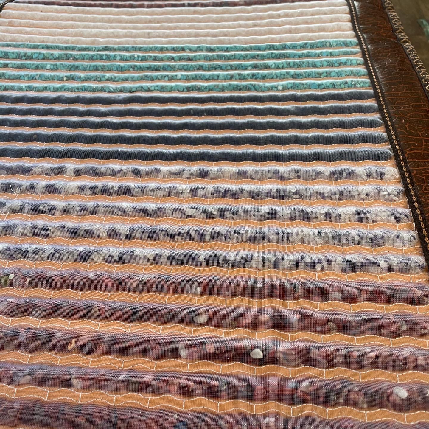 PHYMAT 5-Gemstone Far Infrared Heating Mat, Hot Stone Relaxation, 67x27in customer photo 1