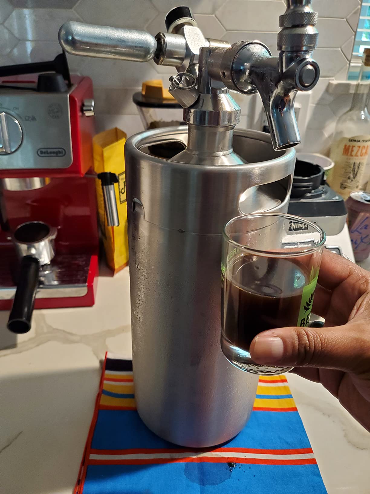 TMCRAFT 128oz Mini Keg Growler, Pressurized Stainless Steel Home Keg System customer photo 1