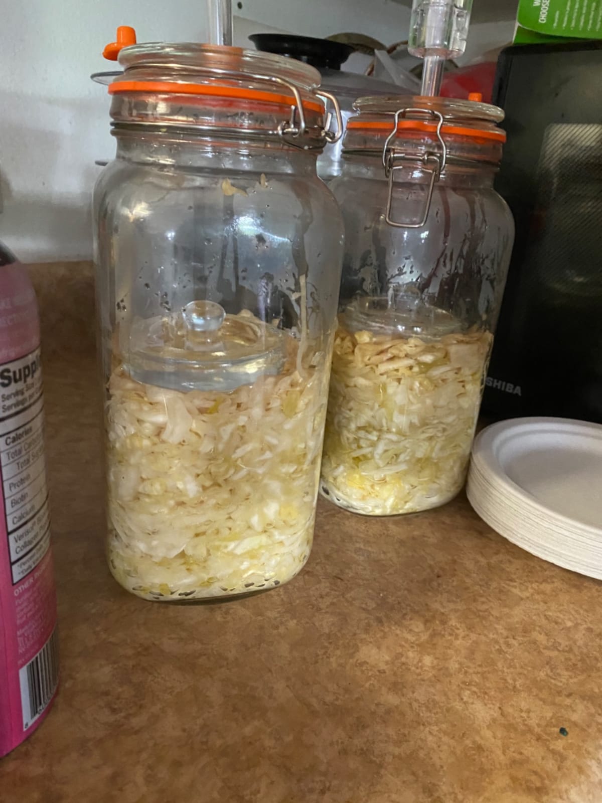JILLMO 2L Wide Mouth Fermentation Jar with Airlock & Weight, 2 Pack customer photo 2