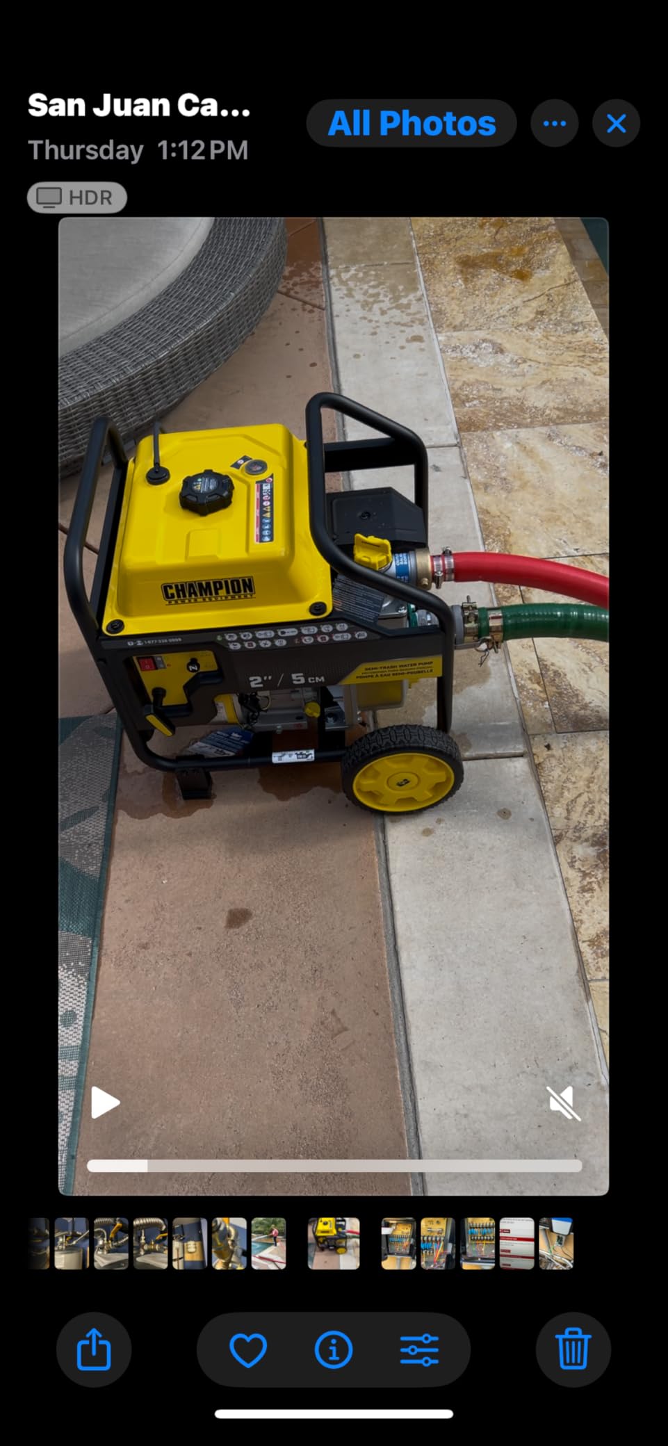 Champion Power Equipment 2-Inch Gas-Powered Semi-Trash Water Transfer Pump with Hose and Wheel Kit customer photo 1