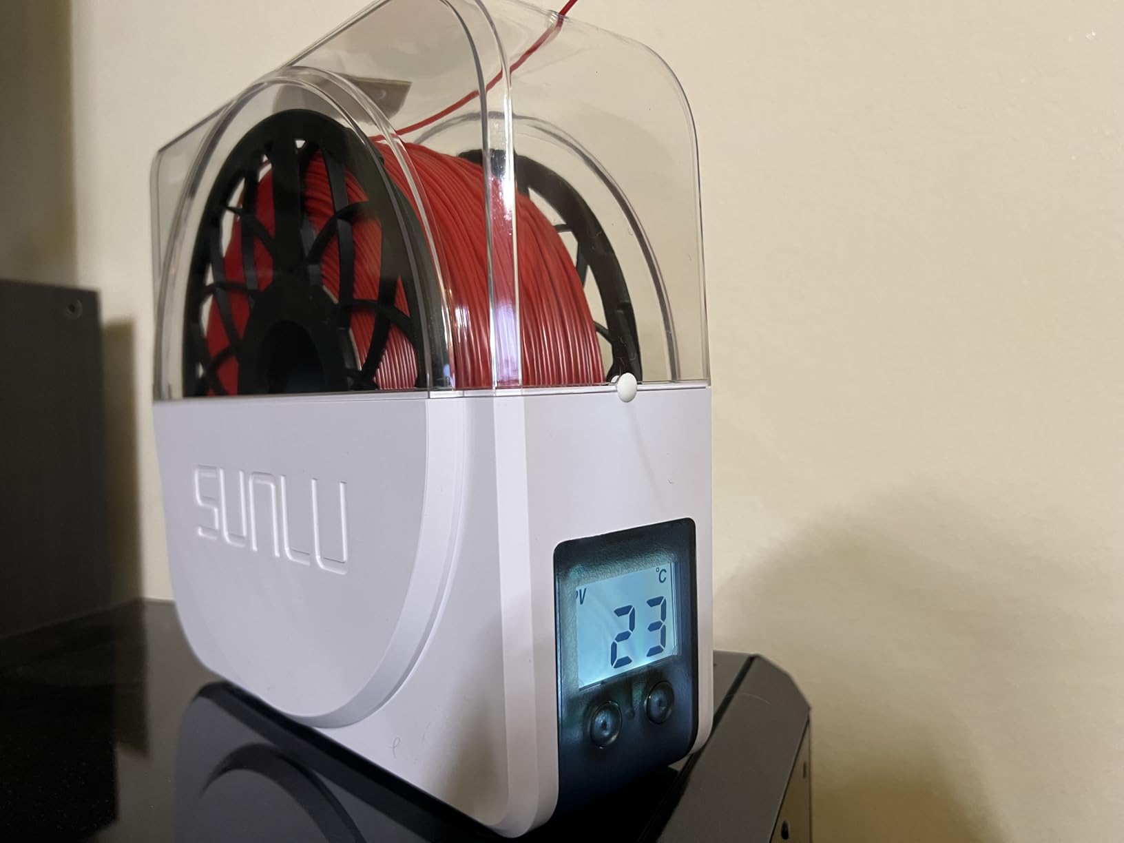 SUNLU Official Filament Dryer S1 Plus, Built-in Circulation Fan, Filament Dryer Box Storage Box for 3D Printer Filament 1.75 2.85 3.00, S1 Plus White customer photo 2