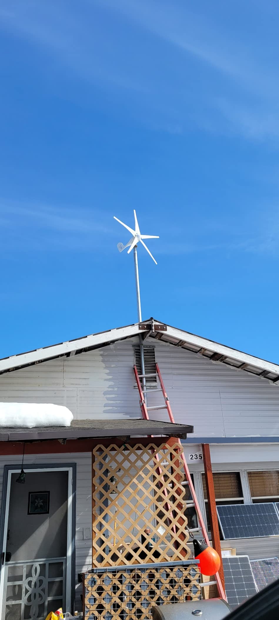 Wind Turbine Generator Kit 400W 12V with 5 Blade, with Charge Controller, Wind Power Generator for Marine, RV, Home, Windmill Generator Suit for Hybrid Solar Wind System customer photo 1