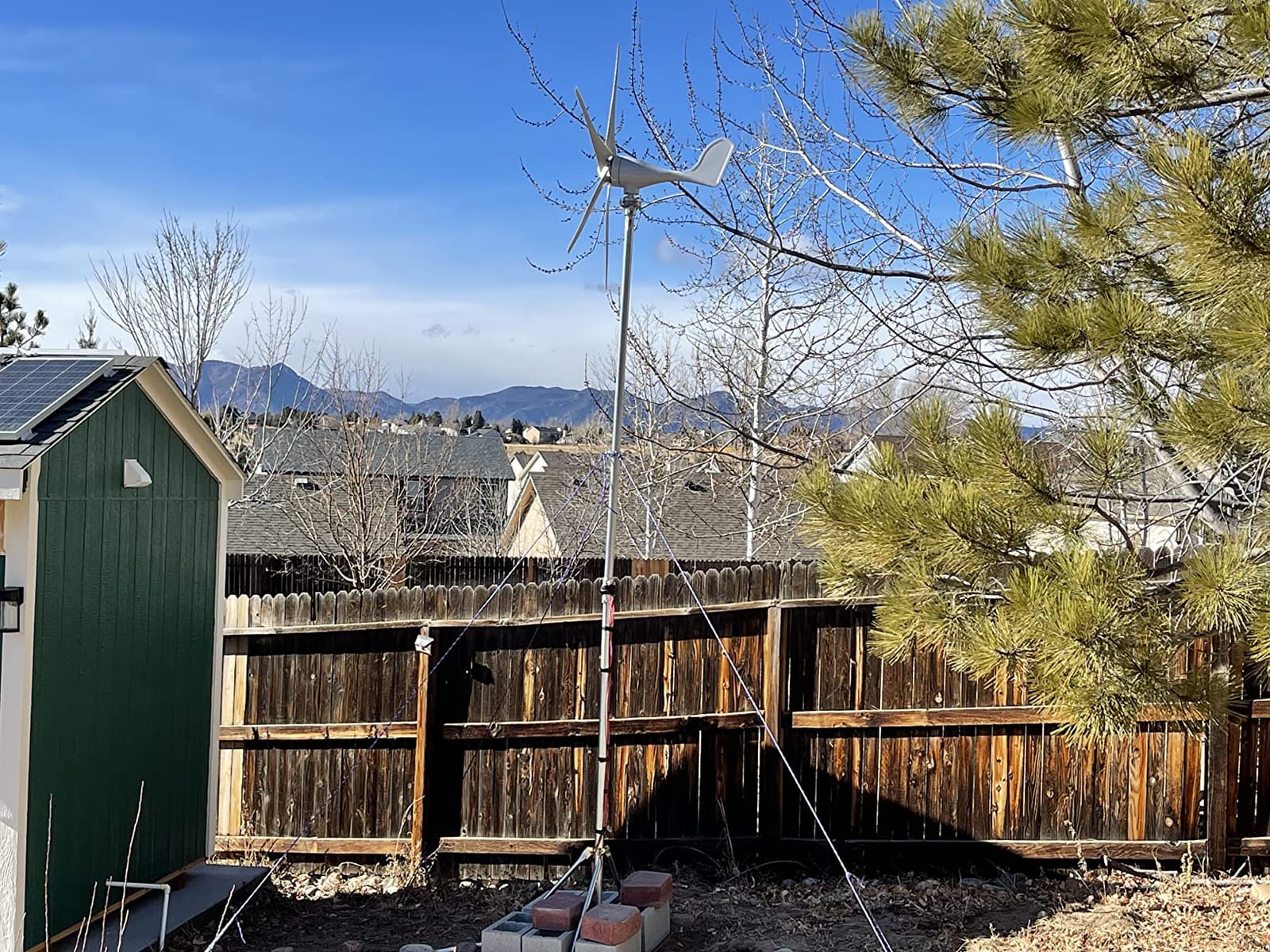 Wind Turbine Generator Kit 400W 12V with 5 Blade, with Charge Controller, Wind Power Generator for Marine, RV, Home, Windmill Generator Suit for Hybrid Solar Wind System customer photo 2
