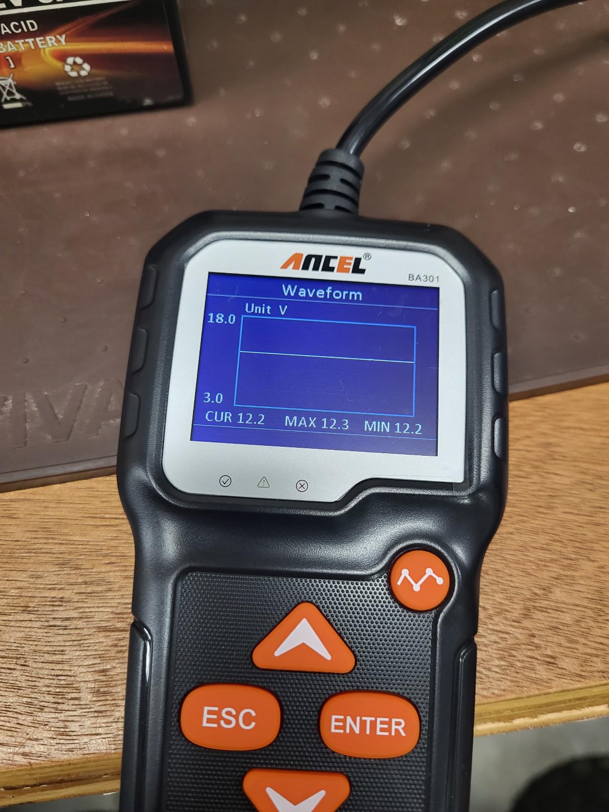 ANCEL BA301 6V 12V Car Battery Tester, 100-2000 CCA Automotive Load Tester Alternator Tester Auto Digital Battery Analyzer Cranking and Charging System Test Tool for Motorcycle Car Boat Truck SUV ATV customer photo 1