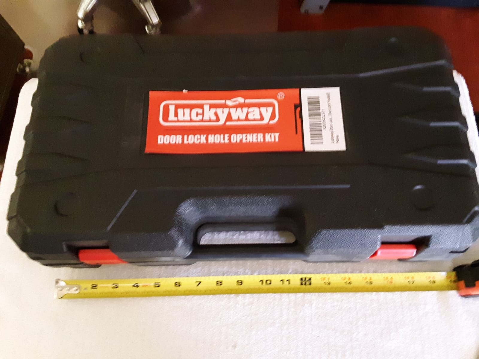 Luckyway Door Lock Installation Kit Mortising Machine Mortise Jig, Door Lock Hole Opener Kit, Lock Mortiser with 3 Drill Bits for Wooden Doors customer photo 2