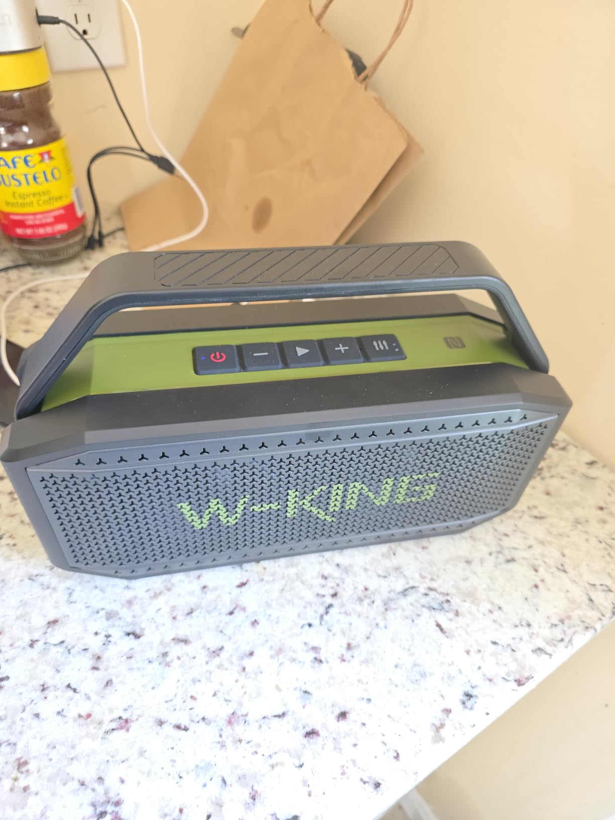W-KING Bluetooth Speaker, 100W Peak Outdoor Portable Loud Speakers Wireless | 108dB IPX7 Waterproof Floating Rugged Boombox, 60W Party Large Speaker Subwoofer, 7.2'' Deep Bass Radiator, 40H, EQ, TF, AUX customer photo 1