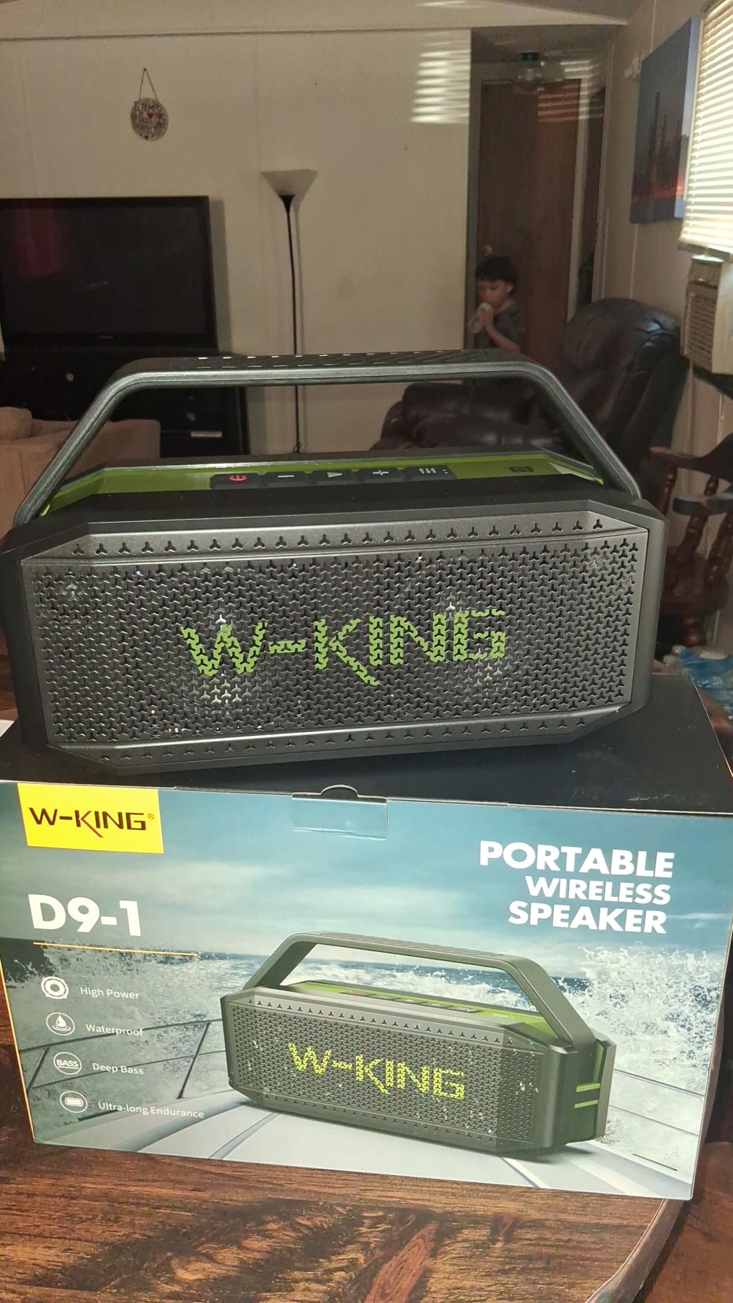 W-KING Bluetooth Speaker, 100W Peak Outdoor Portable Loud Speakers Wireless | 108dB IPX7 Waterproof Floating Rugged Boombox, 60W Party Large Speaker Subwoofer, 7.2'' Deep Bass Radiator, 40H, EQ, TF, AUX customer photo 2