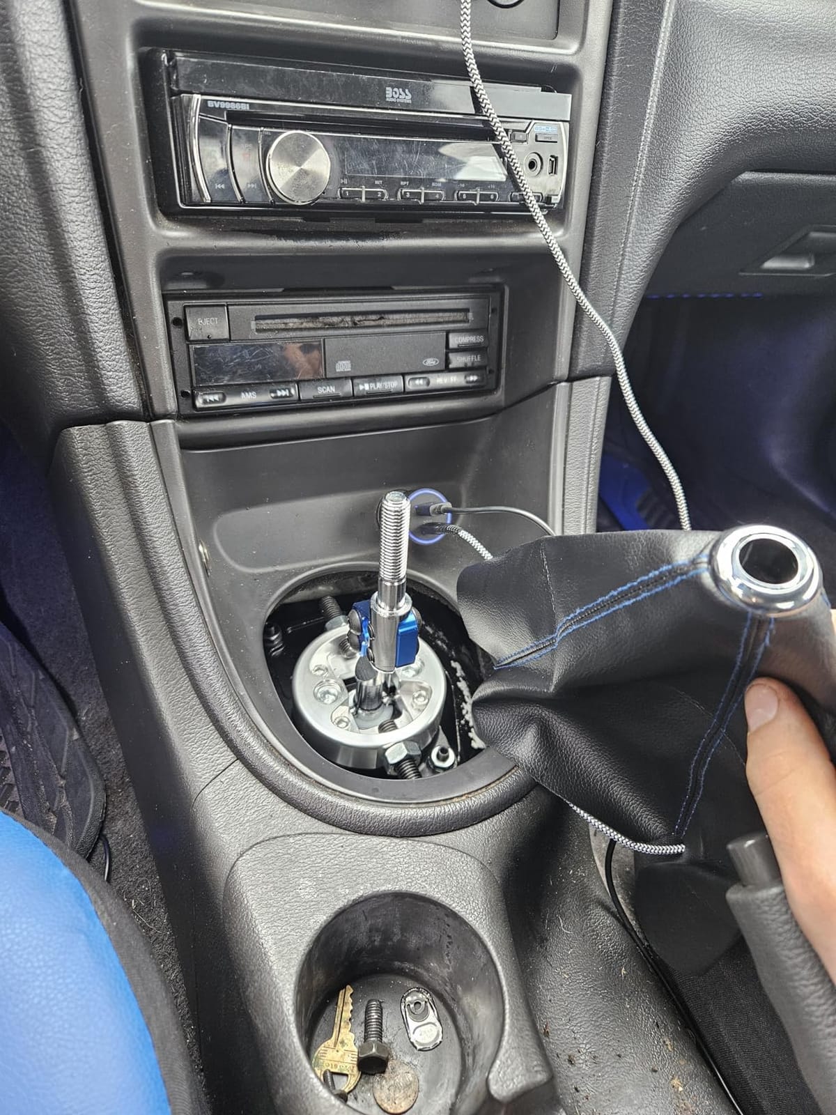 MAGQOO Racing Short Throw Quick Shifter Compatible with 83-04 Ford Mustang 83-88 Thunderbird T5 T45 /85-90 Cosworth T5 Black customer photo 2