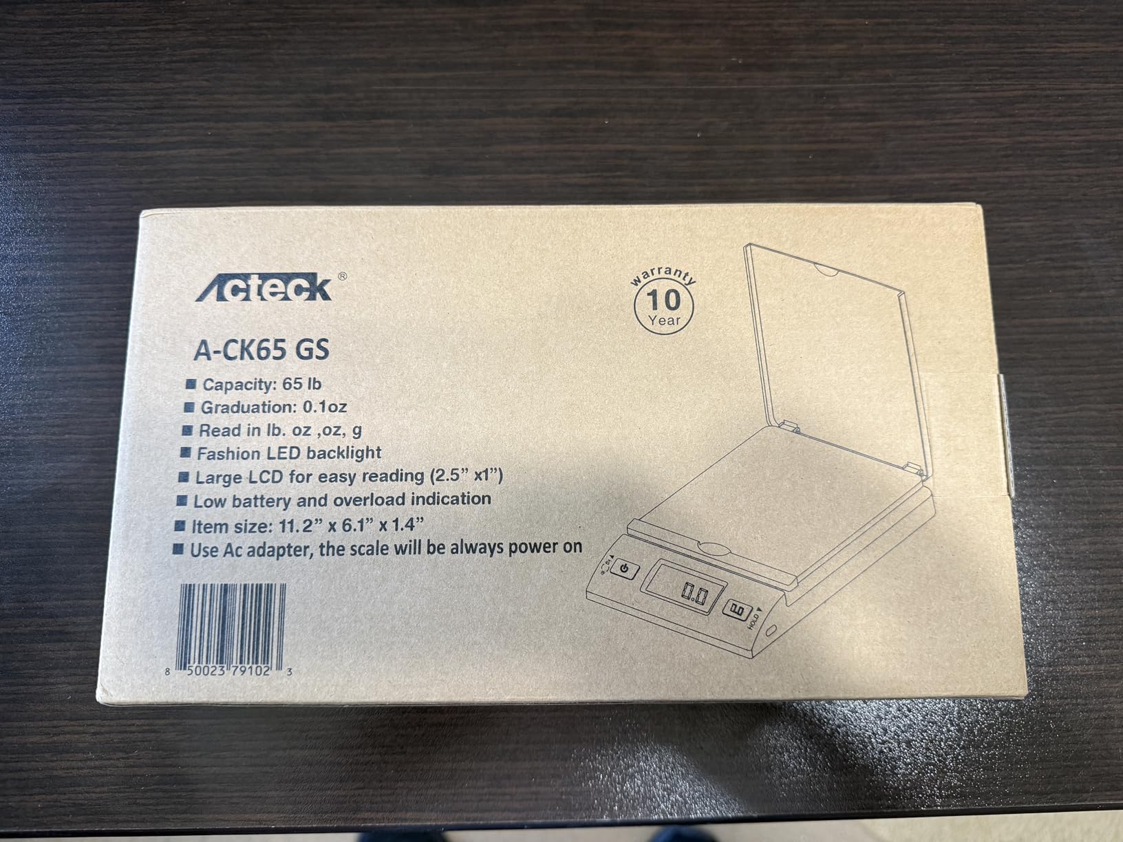Acteck A-CK65GS High Accuracy 0.1OZ Digital Shipping Scale, Postal Scale and Mail Scale (65LB Gold) customer photo 2