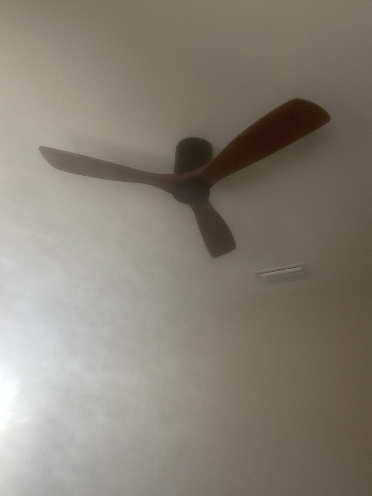 Sofucor 52 Inch Wood Ceiling Fans with Lights and Remote, Low Profile | Flush Mount, Quiet Reversible DC Motor, 3CCT Dimmable, 6 Speeds, Indoor/Outdoor/Bedroom/Living Room/Farmhouse/Patio, Brown customer photo 1