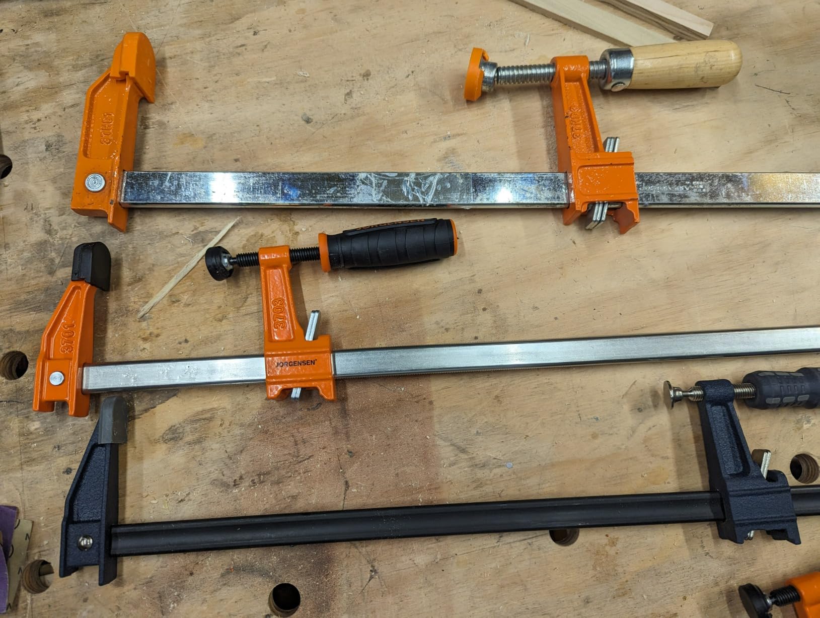 JORGENSEN 48-inch Bar Clamps, 90°Cabinet Master Parallel Jaw Bar Clamp Set, 2-pack customer photo 2
