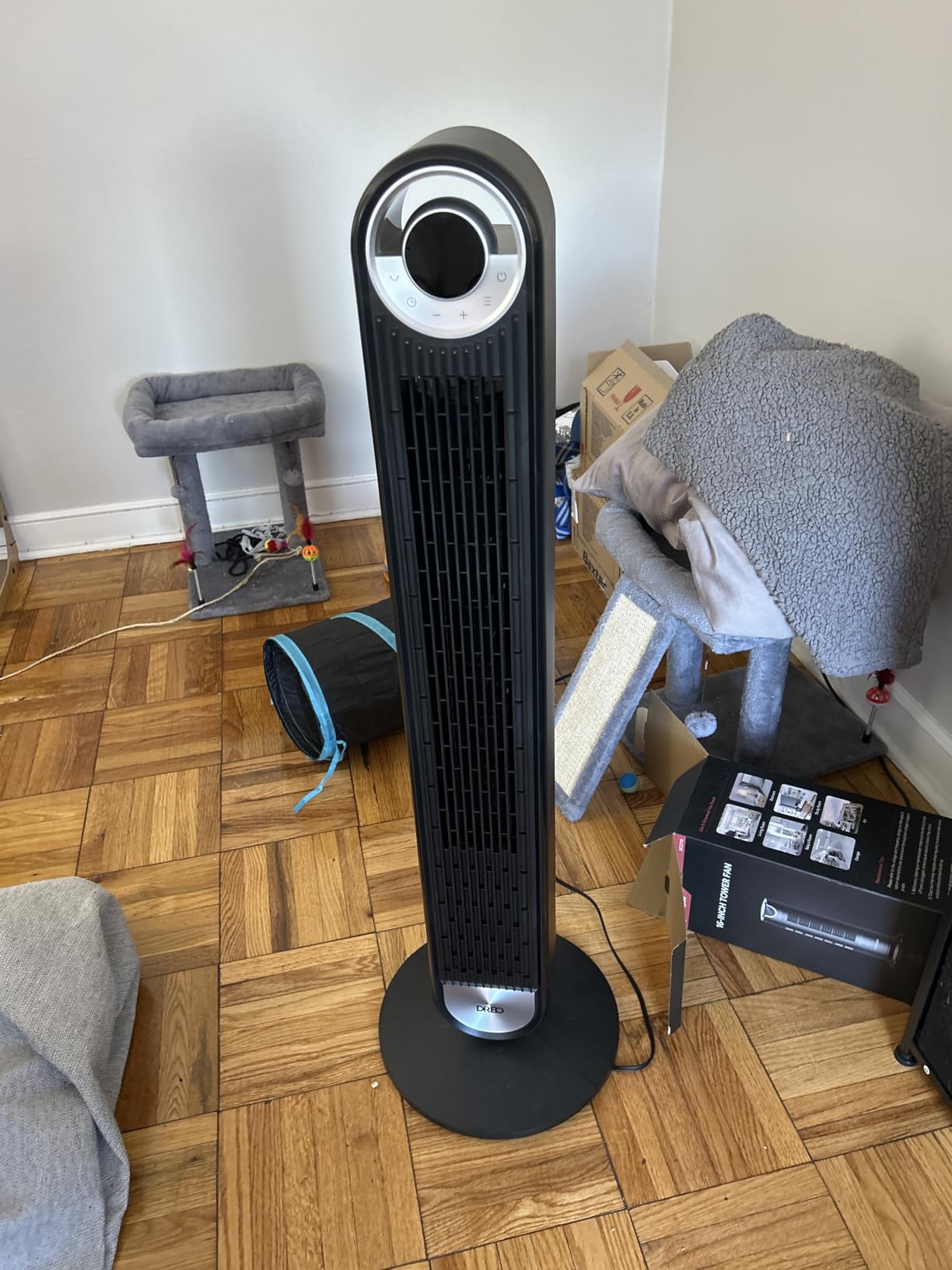 DREO Tower Fan for Bedroom, Upgraded DC 28ft/s Velocity, 9 Speeds customer photo 2