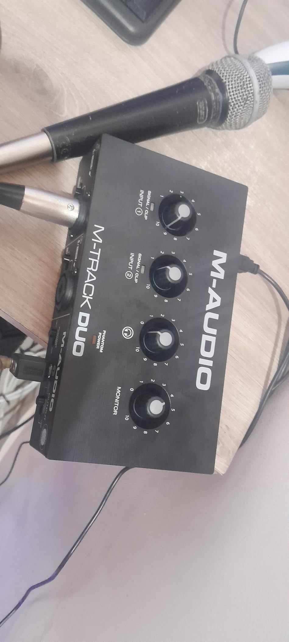 M-AUDIO M-Track Duo USB Audio Interface | Dual XLR, Line and DI Inputs, Professional Software Suite for Recording, Streaming, and Podcasting customer photo 1