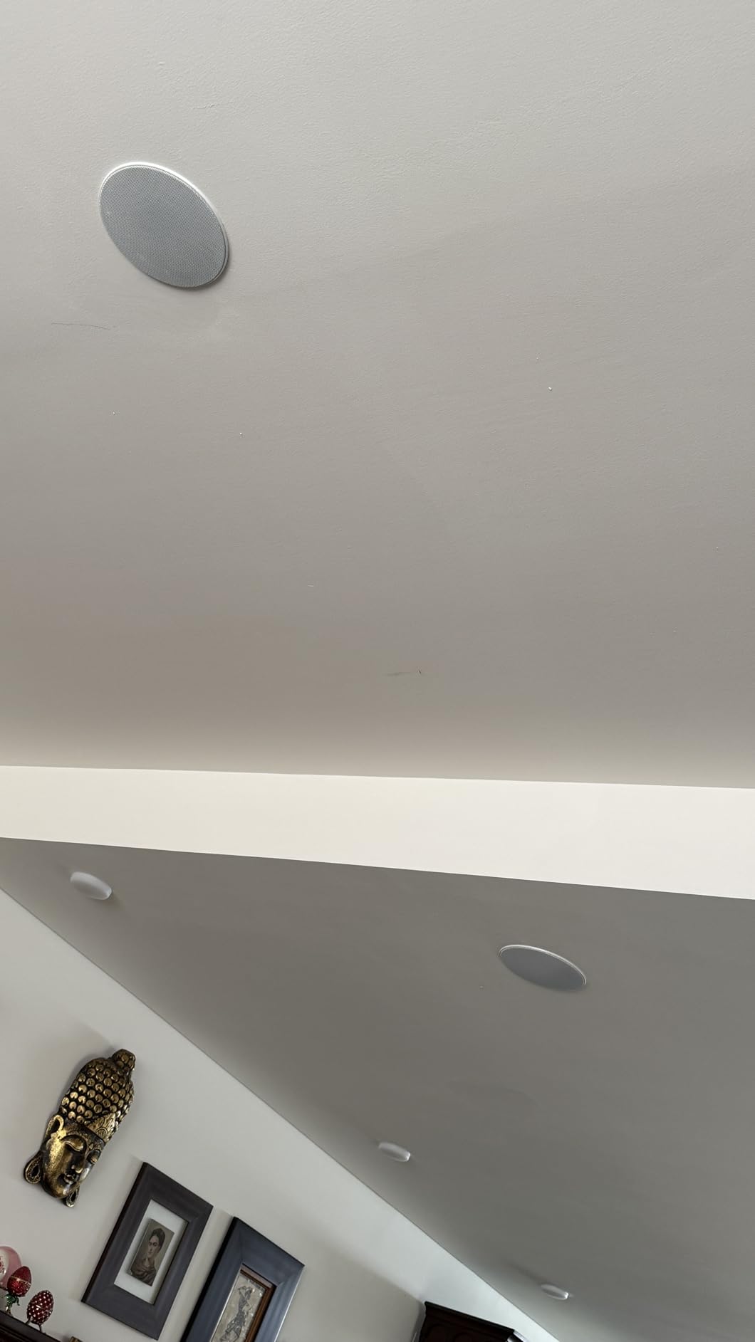 Herdio 4 Inch 320 Watts 2-Way Bluetooth Ceiling Speakers Package Perfect for Home Theater System, Living Room, Office, Flush Mount (4 Speakers) customer photo 1