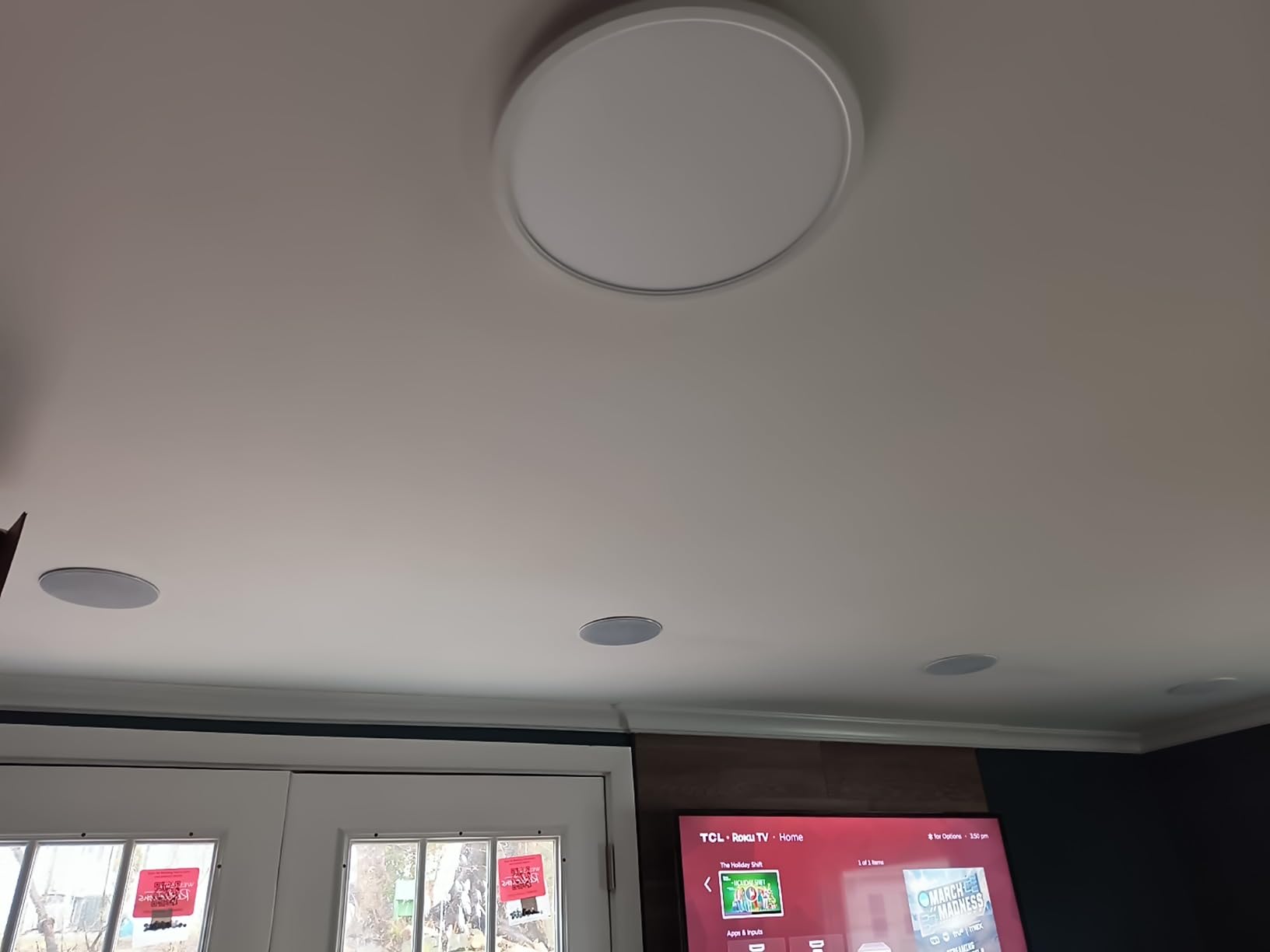 Herdio 4 Inch 320 Watts 2-Way Bluetooth Ceiling Speakers Package Perfect for Home Theater System, Living Room, Office, Flush Mount (4 Speakers) customer photo 2