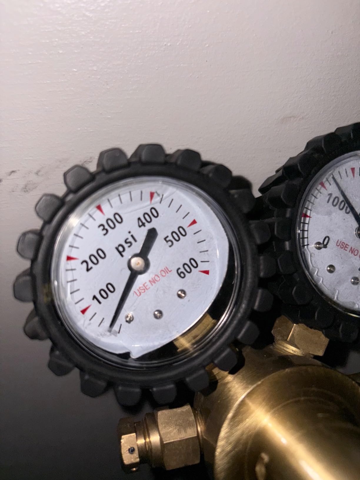 Nitrogen Regulator 0-600PSI CGA580 Inlet, 1/4-Inch Male Flare Outlet Connection,Heavy-Duty Handle,Self-reseating Relief Valve,Nitrogen Tank Regulator customer photo 2