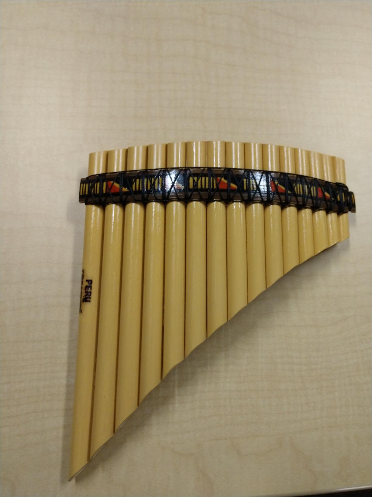 Pan Flute 15 Pipes Tunable Natural Bamboo From Peru Case Included (Brown) customer photo 1