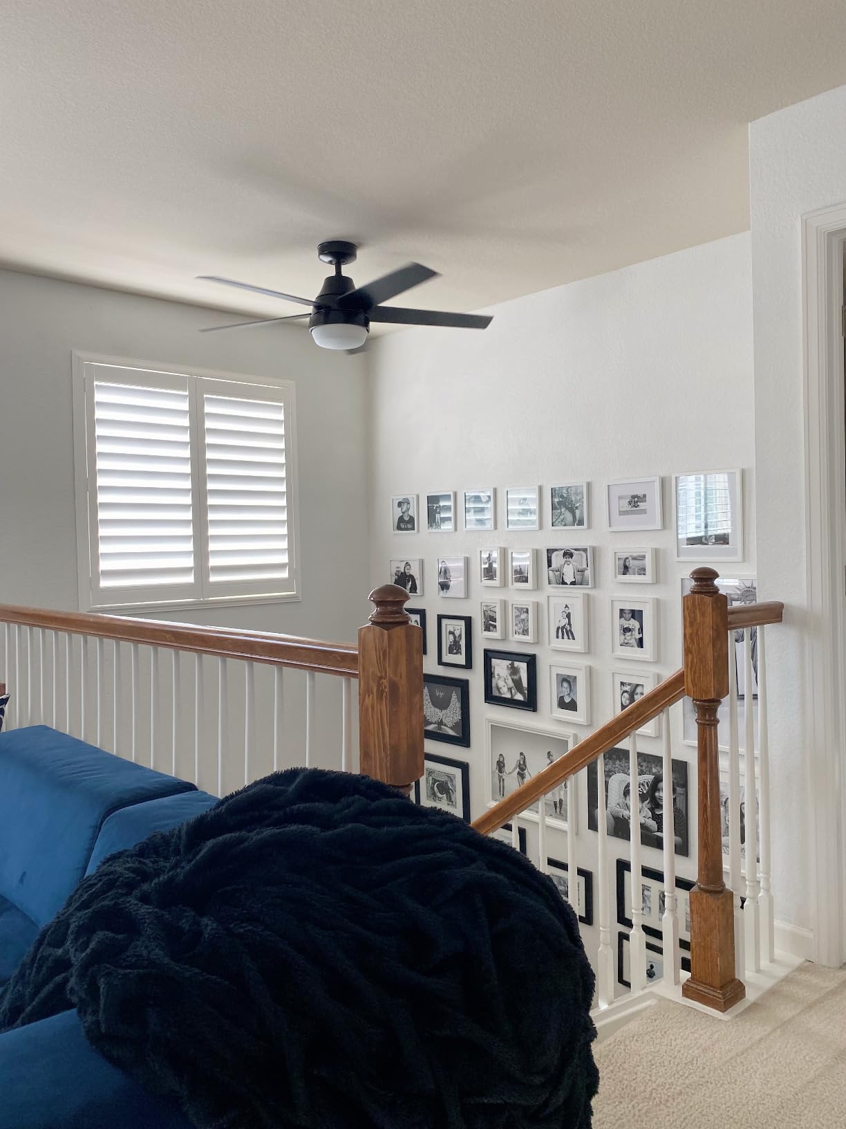 Hunter Aerodyne, Indoor, Ceiling Fan, Smart, Modern, 52 inch, Matte Silver customer photo 2