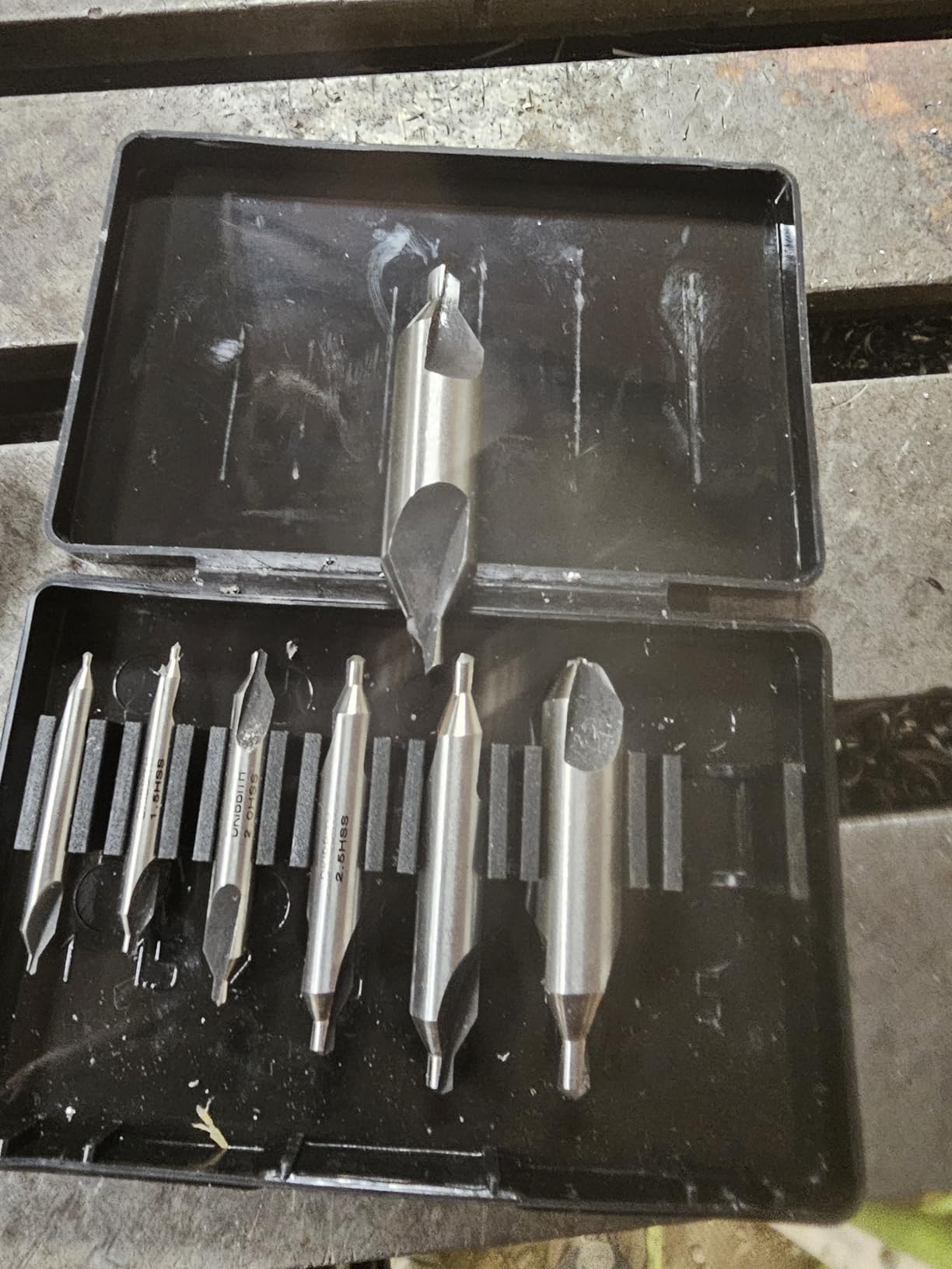 7 Pieces Center Drill Bits Set, M2 High Speed Steel 60-Degree Angle Center Drill Bits Kit Countersink Tools for Lathe Metalworking Size 1.0 1.5 2.0 2.5 3.0 4.0 5.0 customer photo 1