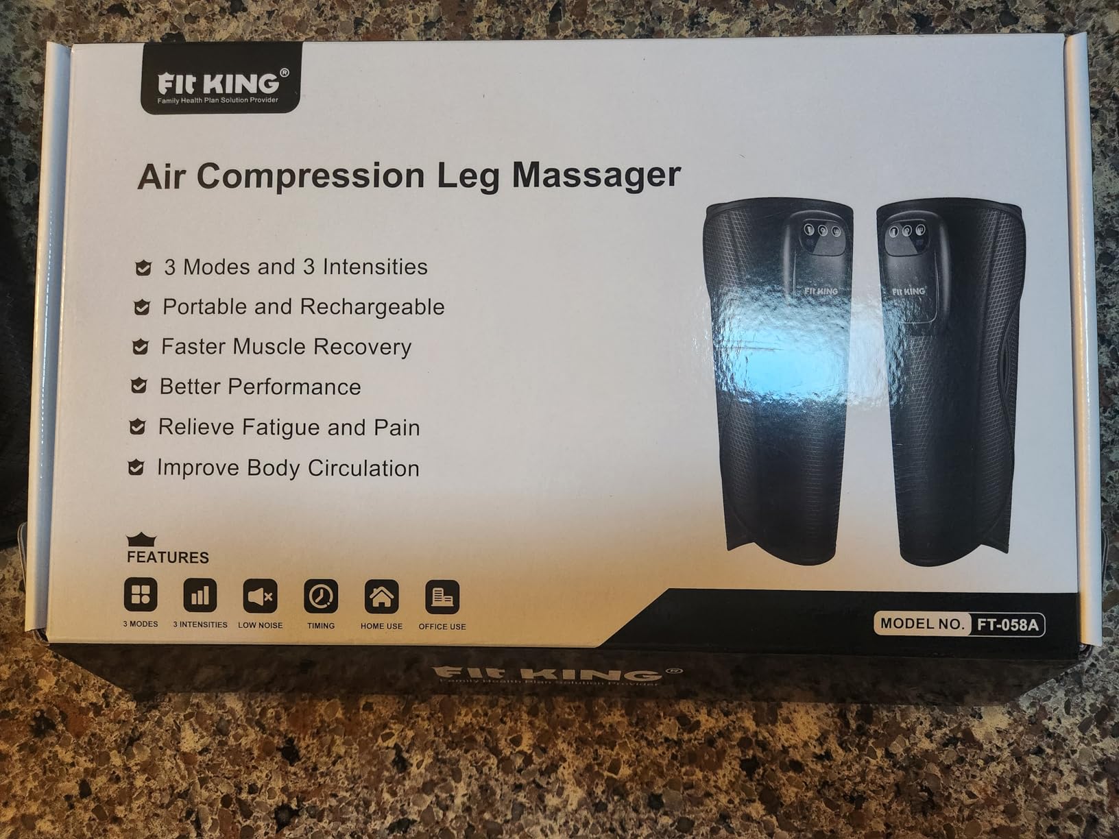 FIT KING Upgraded Cordless Calf Massager for Circulation, Rechargeable Leg Compression Massager for Pain Relief, Relax, Edema & Muscle Recovery, 3 Modes Intensities, Gift for Mom Dad, Athlete customer photo 1