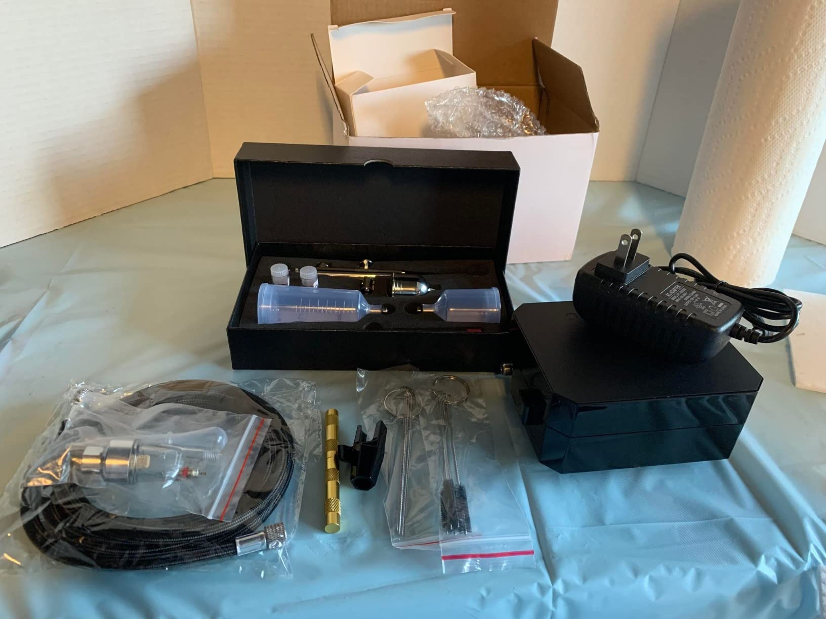 Gocheer Airbrush Kit,Upgraded 48 PSI Dual-Action Airbrush Set customer photo 1
