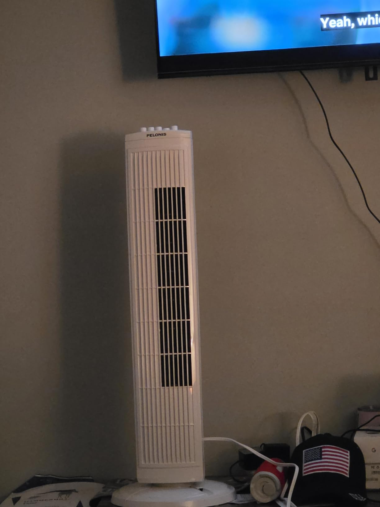 PELONIS 30 Inch Tower Fan for Bedroom, Quiet Oscillating Standing Fan with 3 Speeds, Portable Cooling Fan for Home Office Dorm Room, Auto-off Timer, White, PFT28A2BWW customer photo 1