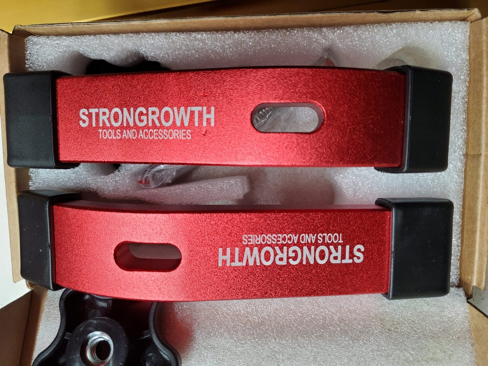 T track Hold Down Clamps for Woodworking,Red Color,2PK customer photo 1