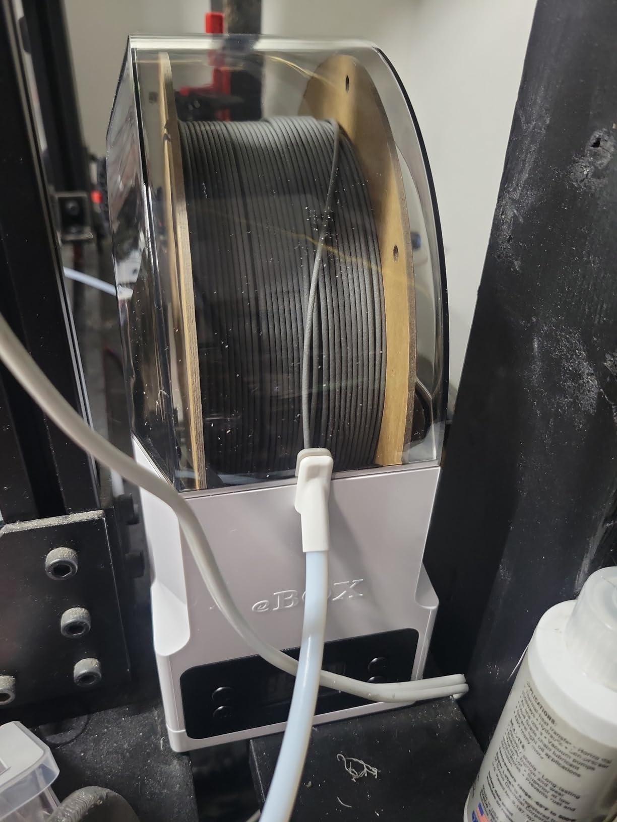 eSUN eBOX Lite Upgraded 3D Printing Filament Dryer Box, Filament Storage Box, Spool Holder for Keeping 3D Printing Filament from Moist and Keeping Filaments Dehydrating, US Power Supply customer photo 2