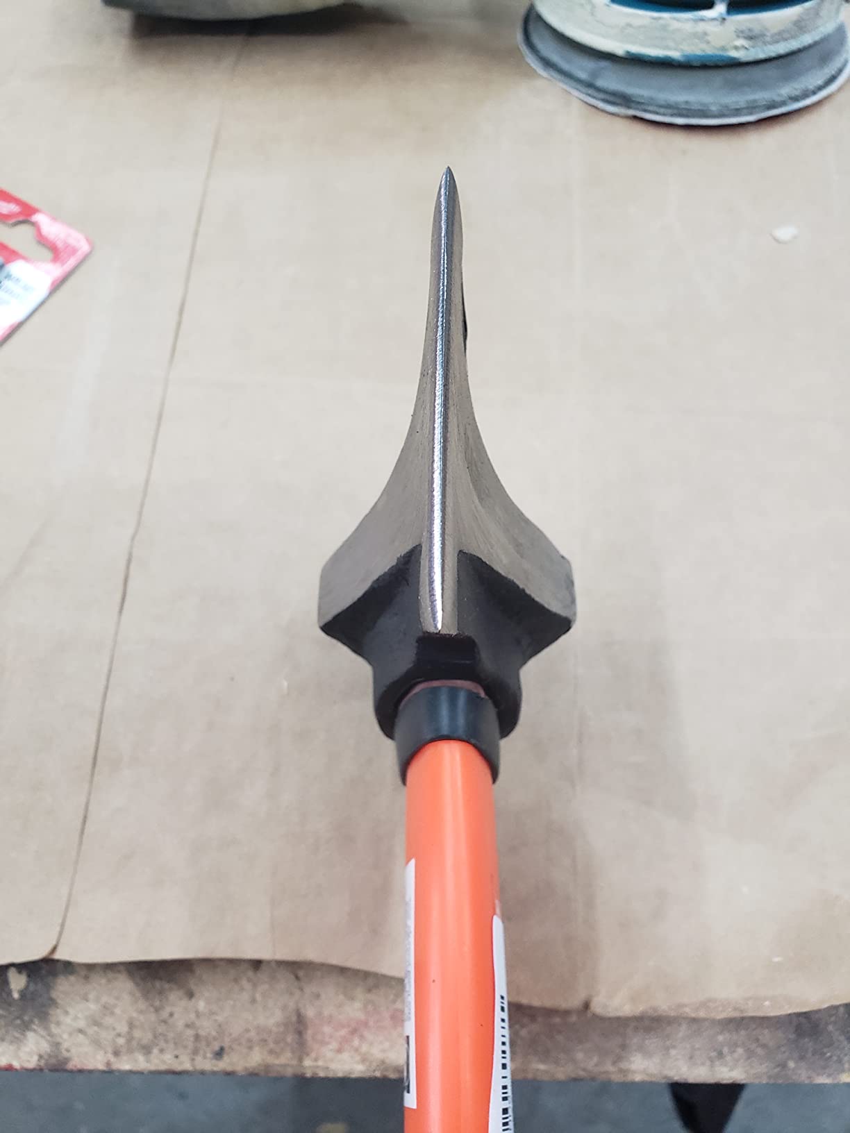 Edward Tools Wood Splitting Maul 17” - 3 lb. Axe and Sledge Combined - Forged Steel Head - Splits Wood Better Than Camp Axe or Hatchet - Kindling Splitter - Rubber Sheath customer photo 1