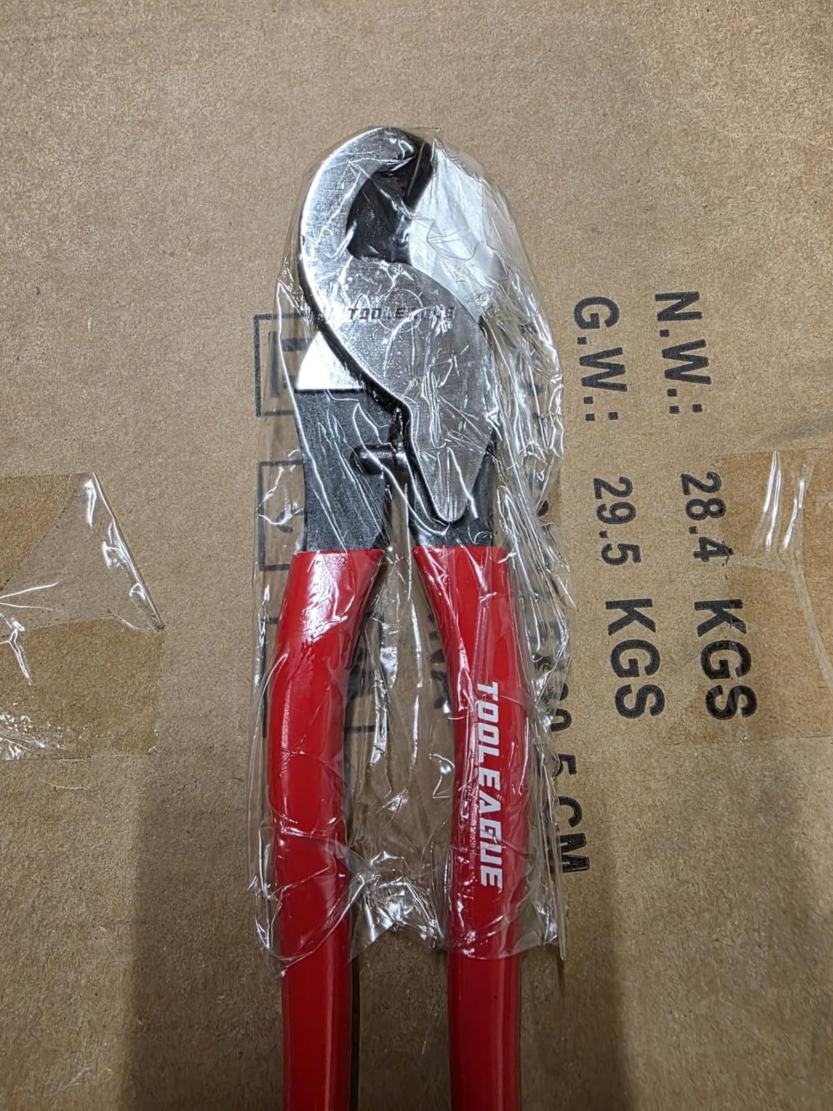 TOOLEAGUE 10 inches Cable Cutter,Heavy Duty Cable Cutting Plier, Red customer photo 1