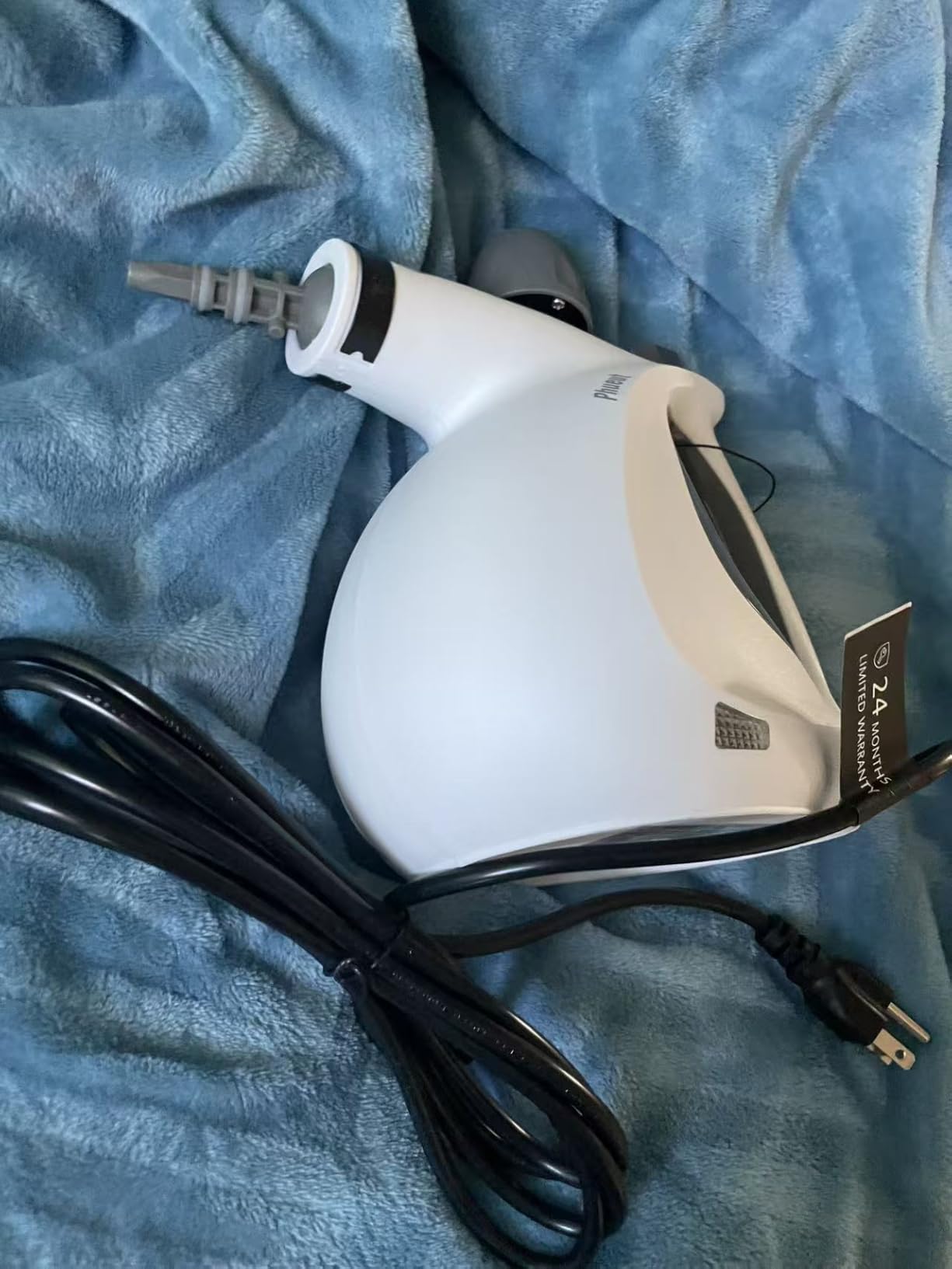 Phueut Pressurized Handheld Multi-Surface Natural Steam Cleaner with 12 pcs Accessories, Multi-Purpose Steamer for Home Use, Steamer for Cleaning Floor, Upholstery, Grout and Car (Grey) customer photo 2
