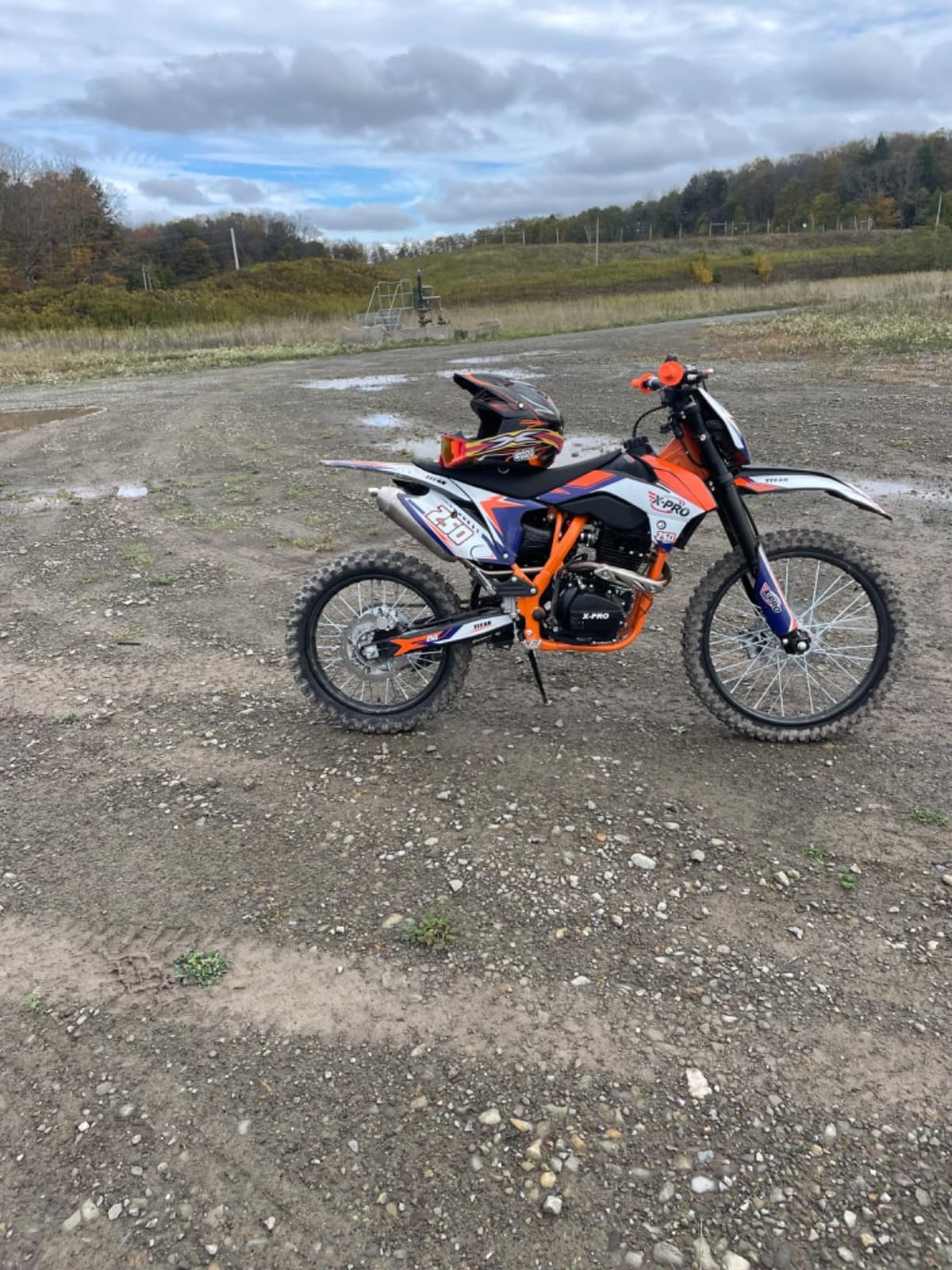 X-PRO 250cc Dirt Bike with LED Light Zongshen Engine Pit Bike Gas Dirt Bikes Adult Pitbike, Big 21
