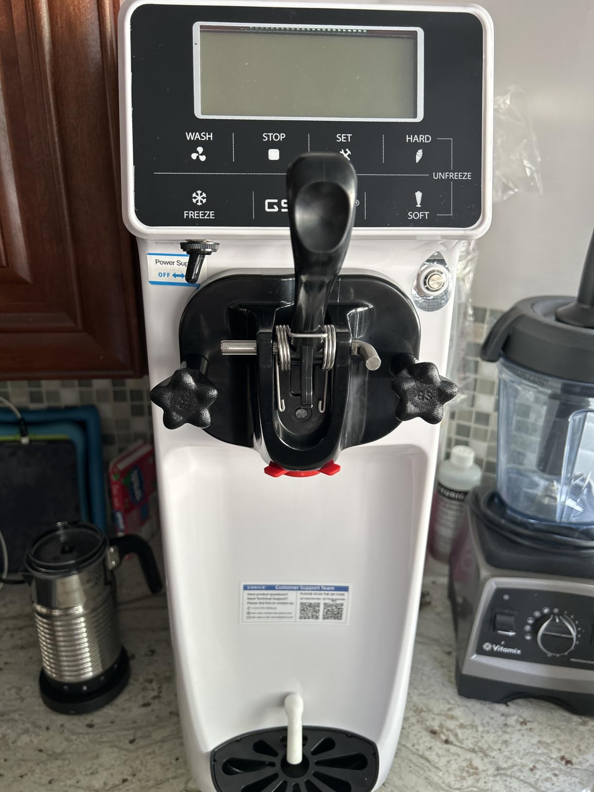 GSEICE Soft Serve Ice Cream Machine ETL customer photo 1
