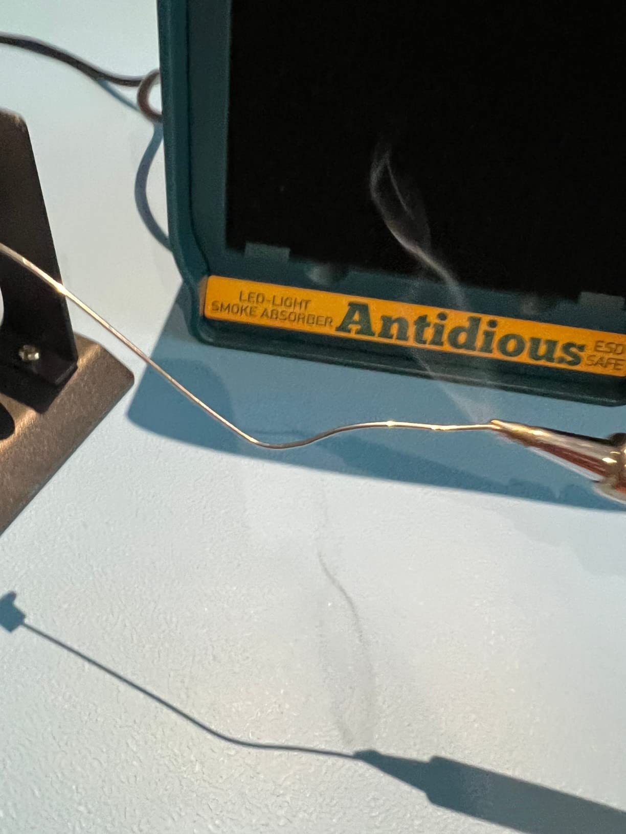 Antidious Fume Extractor Anti-ESD Solder Smoke Absorber Portable Filter for Soldering DIY Fan Extraction Equipment with Spare Activated Carbon for Brazing Welding Soldering, Fume Prevention Remover customer photo 2