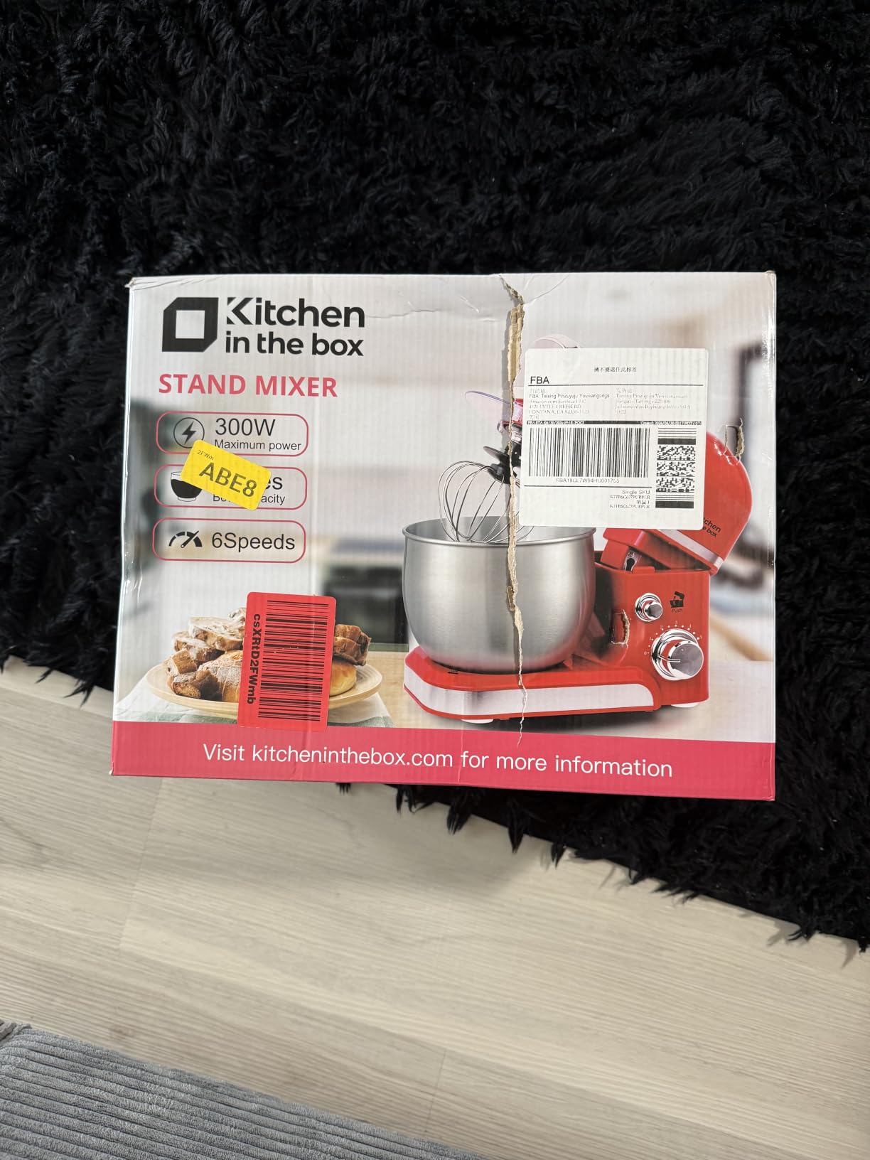 Kitchen in the box Stand Mixer, 3.2Qt Small Electric Food Mixer, 6 Speeds Portable Lightweight Kitchen Mixer for Daily Use with Egg Whisk, Dough Hook, Flat Beater customer photo 1