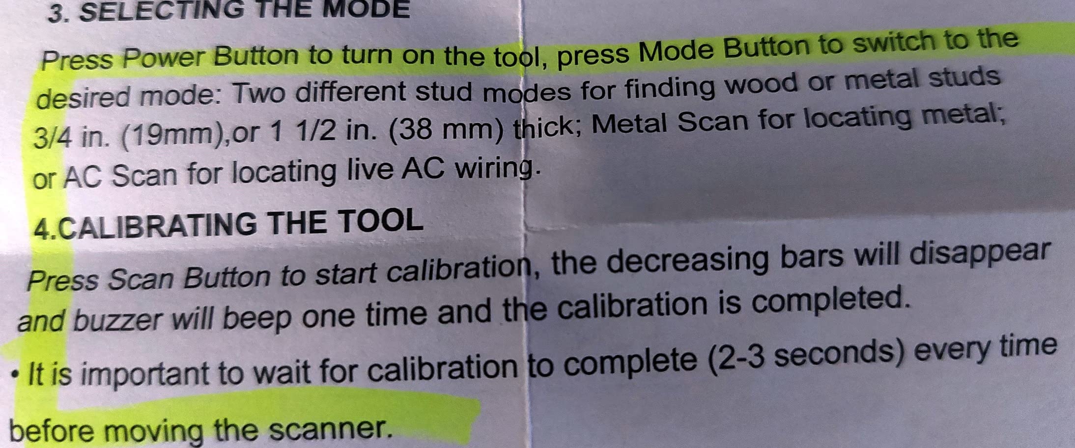 Mecurate 5-in-1 Stud Finder Wall Scanner for Studs, Metal & Live AC Wires customer photo 2