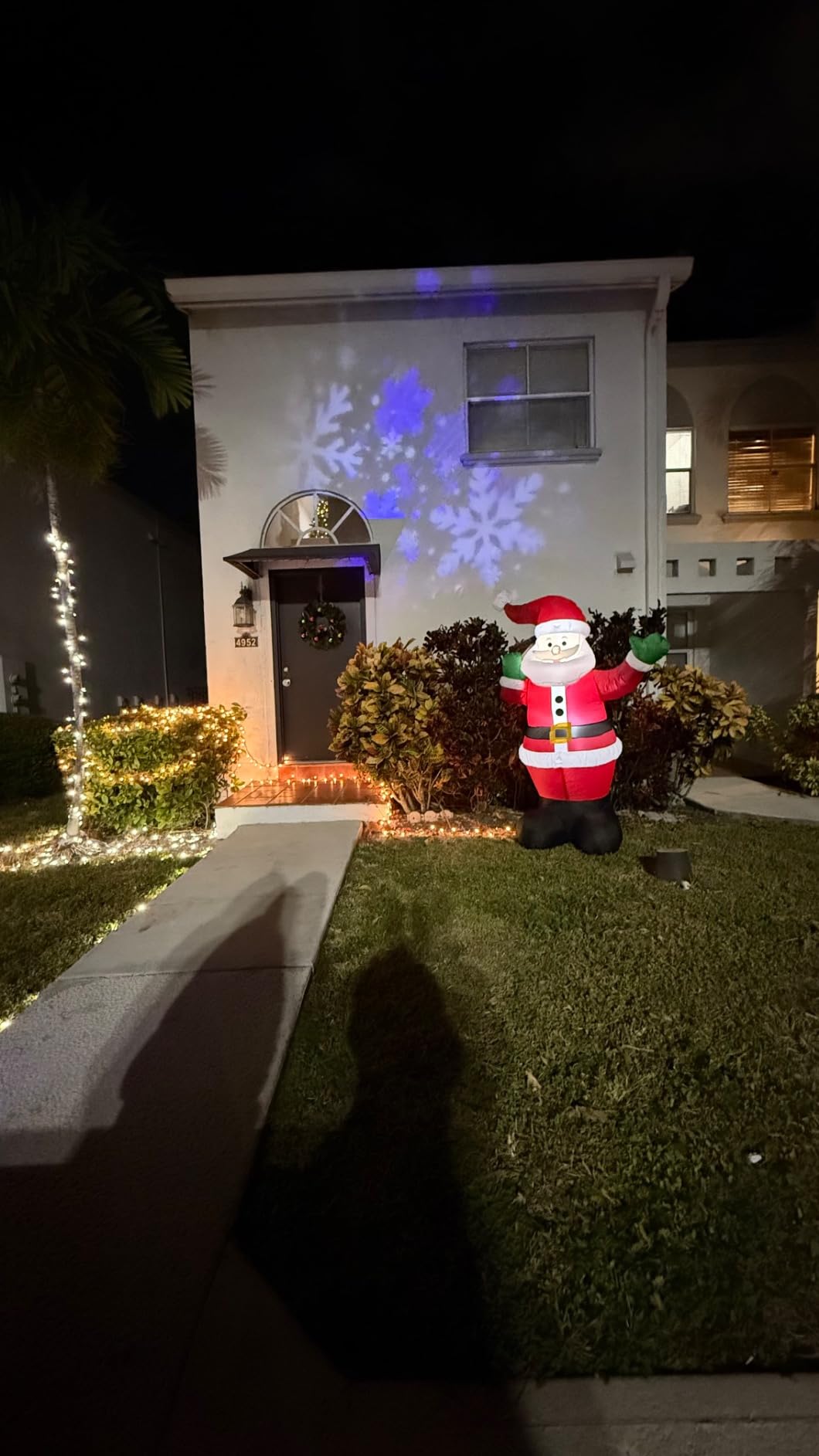 EAMBRITE Halloween Projector Lights, Rotating Ghost Projector Halloween Decorations Outdoor, Dynamic Ghost Projector Waterproof Halloween Decor for Yard Party Garden Wall Indoor Outdoor customer photo 1