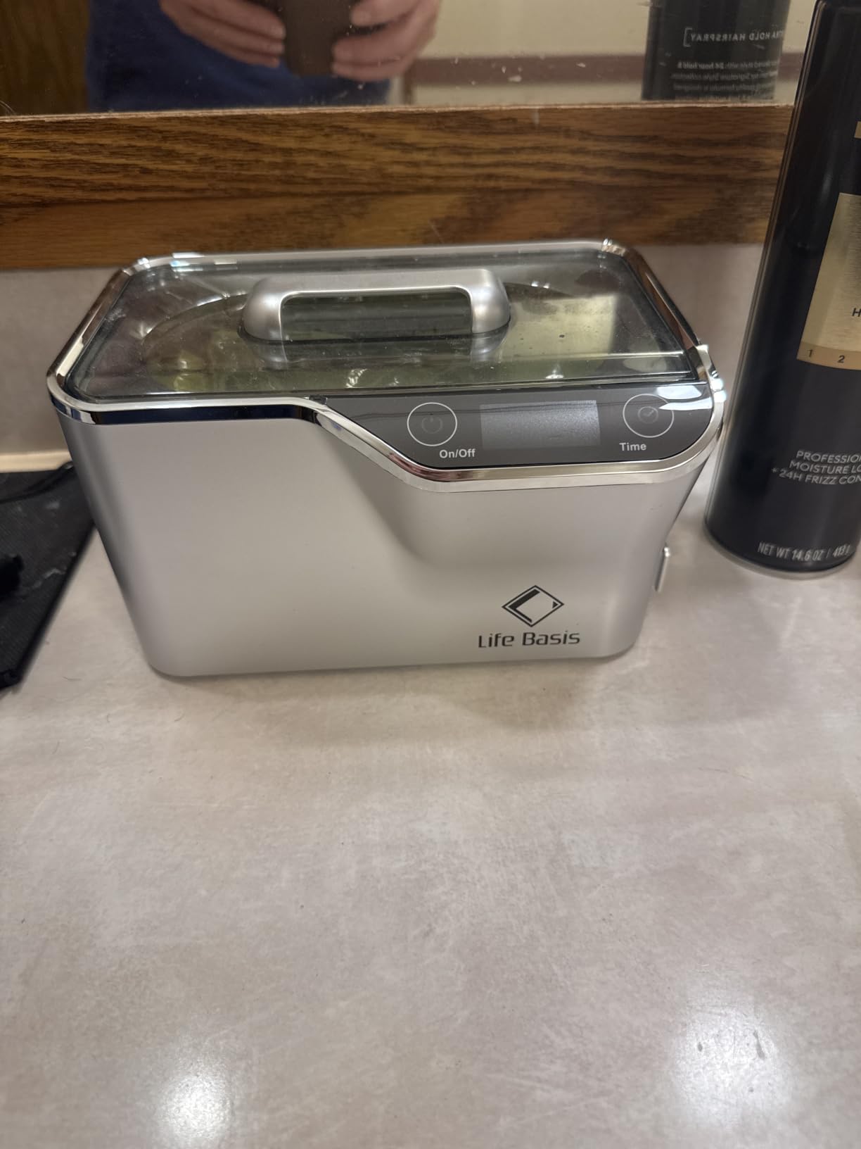 LifeBasis Professional Ultrasonic Jewelry Cleaner 600ml (20 oz), Silver customer photo 2