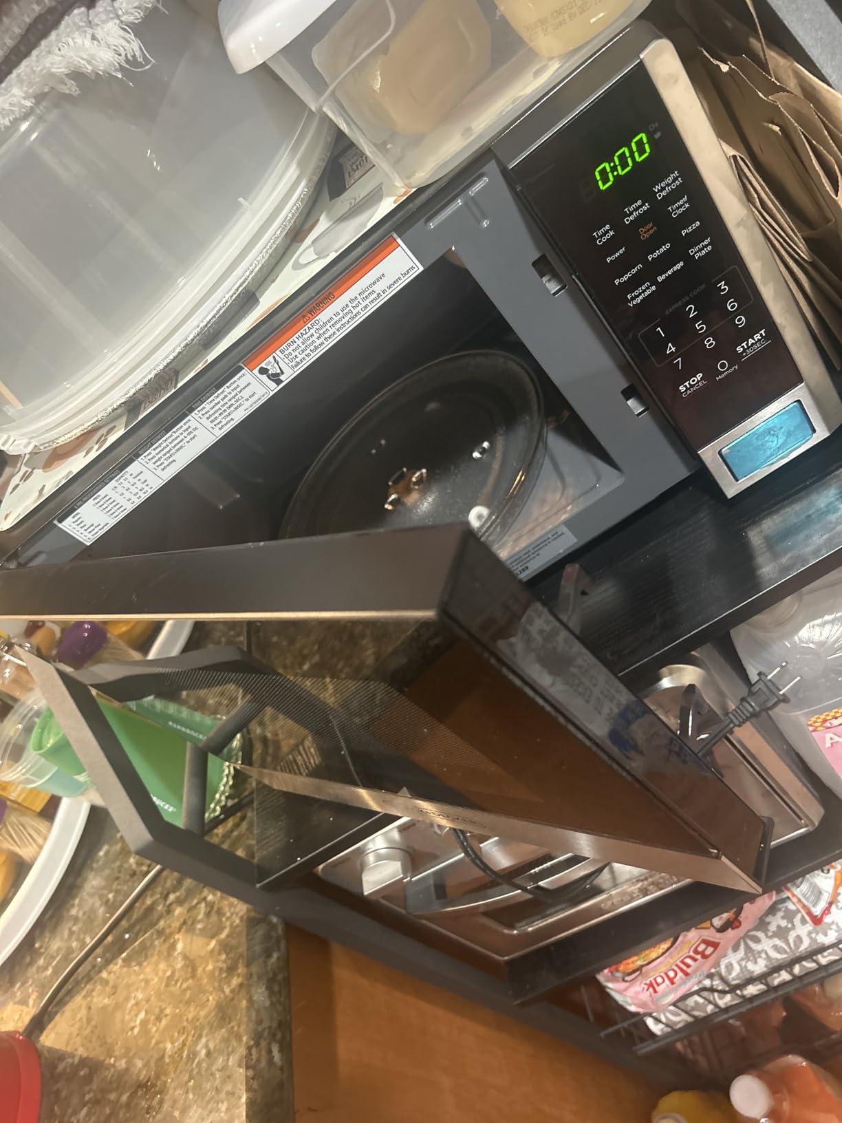 BLACK+DECKER Over the Range Microwave Oven, 1.9 Cu.Ft, 1000W, 400 CFM | One Touch Auto Cook, 10 Power Levels, 2-Speed Venting Fan, Cooktop LED Lighting, Over-the-Range customer photo 2