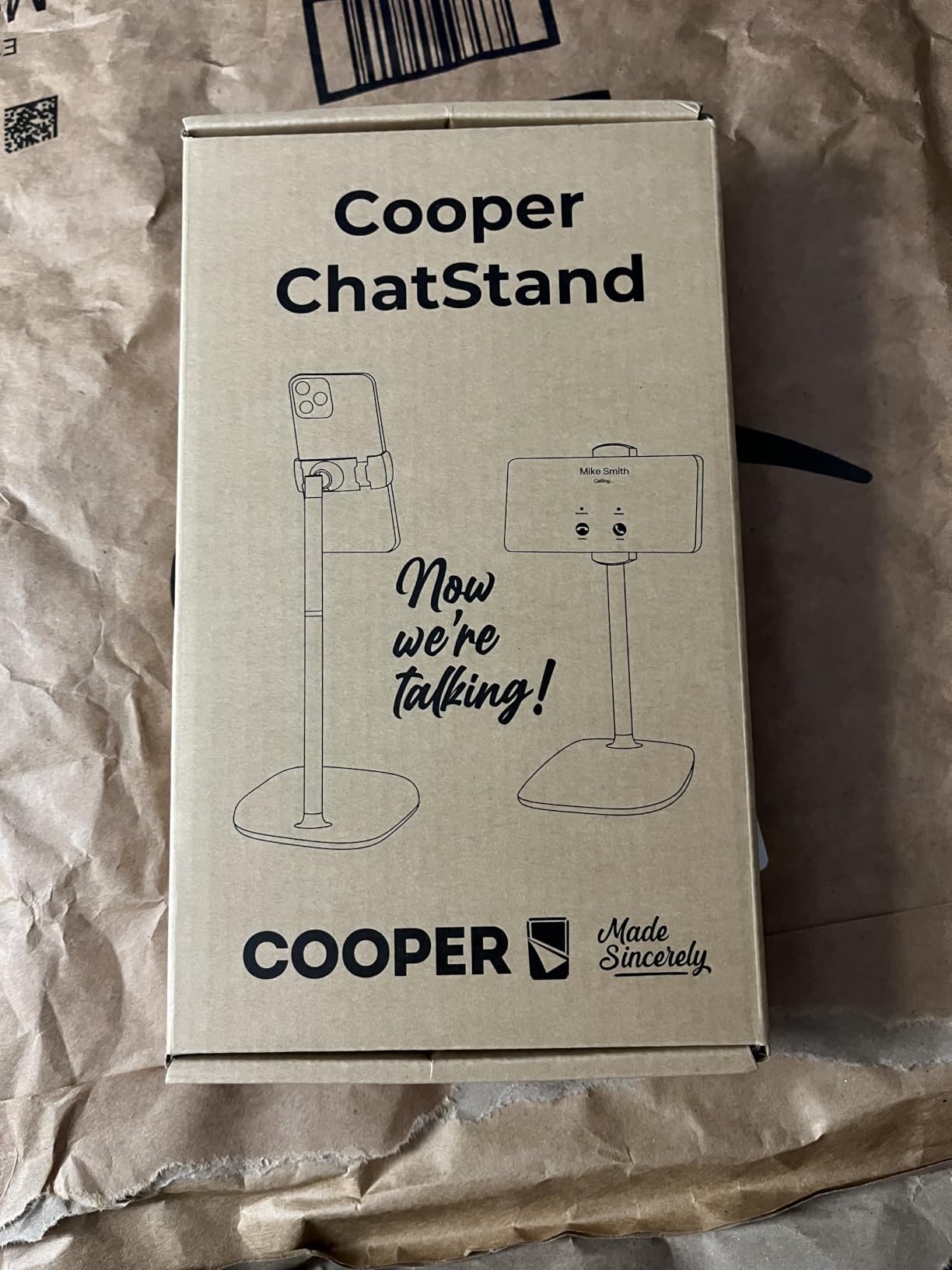COOPER ChatStand Sturdy Cell Phone Holder, iPhone Stand for Desk, Recording | 9-13