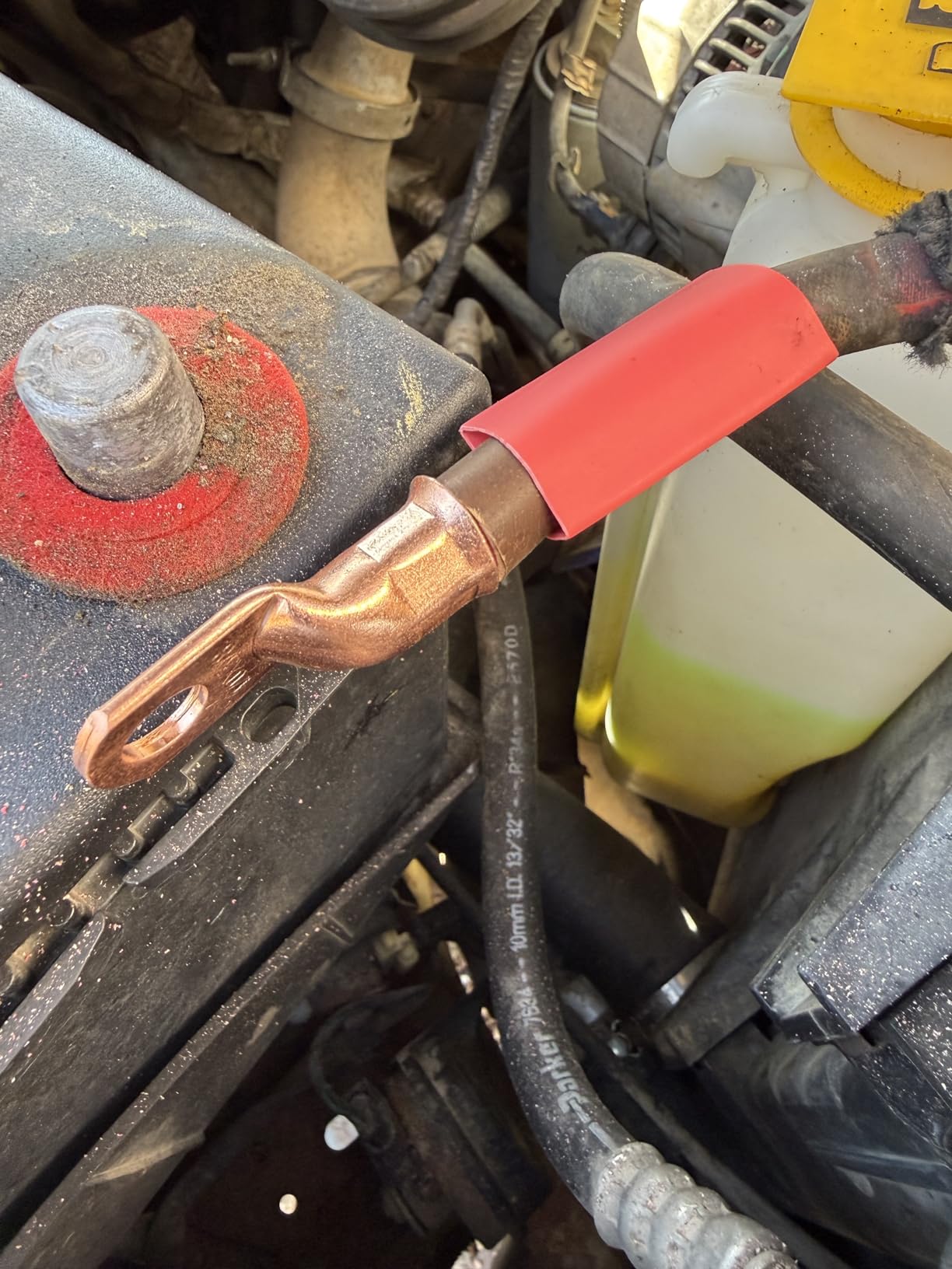 10-Ton Hydraulic Cable Lug Crimper 12 AWG-2/0 AWG with 9 Dies customer photo 2