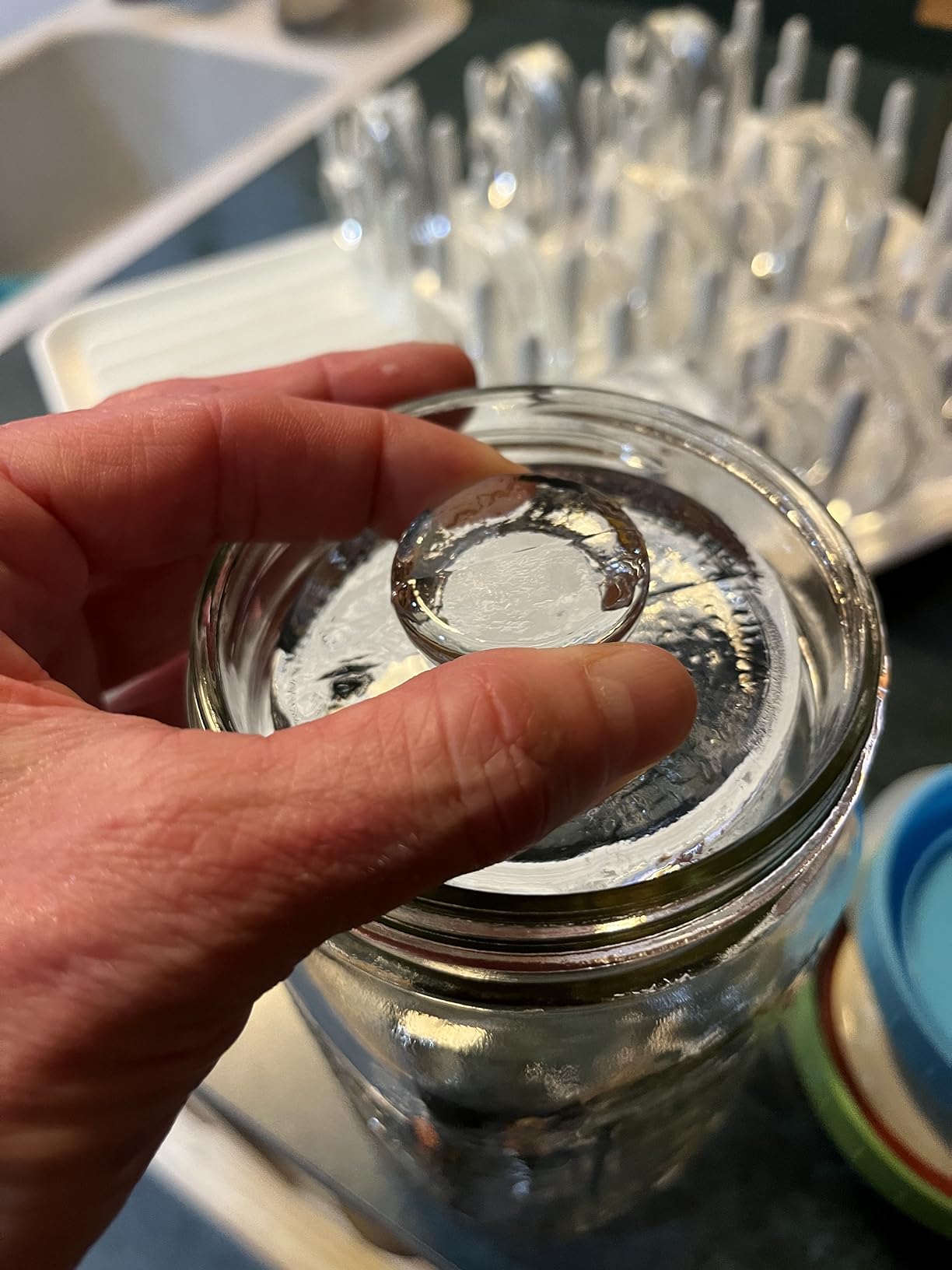 Artcome 10-Pack Glass Fermentation Weights with Easy Grip Handle and Unique Texture Design for Large Wide Mouth Mason Jars customer photo 2