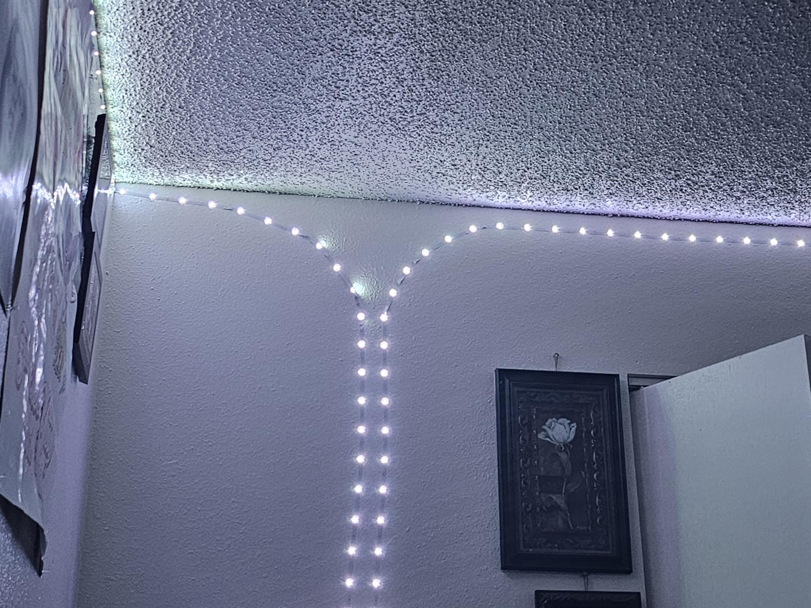 Keepsmile 100ft Led Strip Lights (2 Rolls of 50ft) Bluetooth Smart App Control Music Sync Color Changing RGB Led Light Strip with Remote,Led Lights for Bedroom Room Home Decor Party Festival customer photo 2
