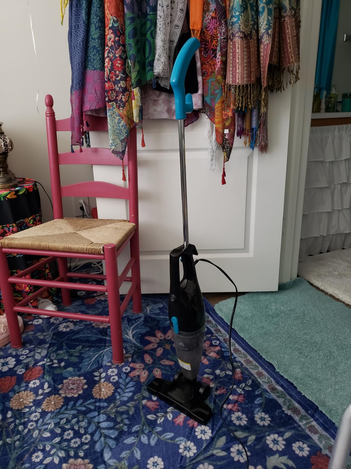 Intercleaner Corded Vacuum Cleaner, 15KPa Powerful Suction with 400W Motor, 12 in 1 Lightweight Bagless Stick Vac with Handheld, Ultra Quiet, for Hardwood Floor Carpet Car Pet Hair customer photo 1