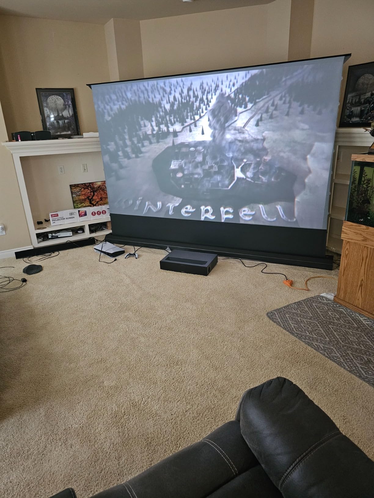 Formovie Theater Ultra Short Throw 4K Laser Projector, UST Projector with Dolby Vision & Built-In Speakers, The Top UST Projector at ProjectorCentral's 2022 & 2023 Laser TV Showdown customer photo 2