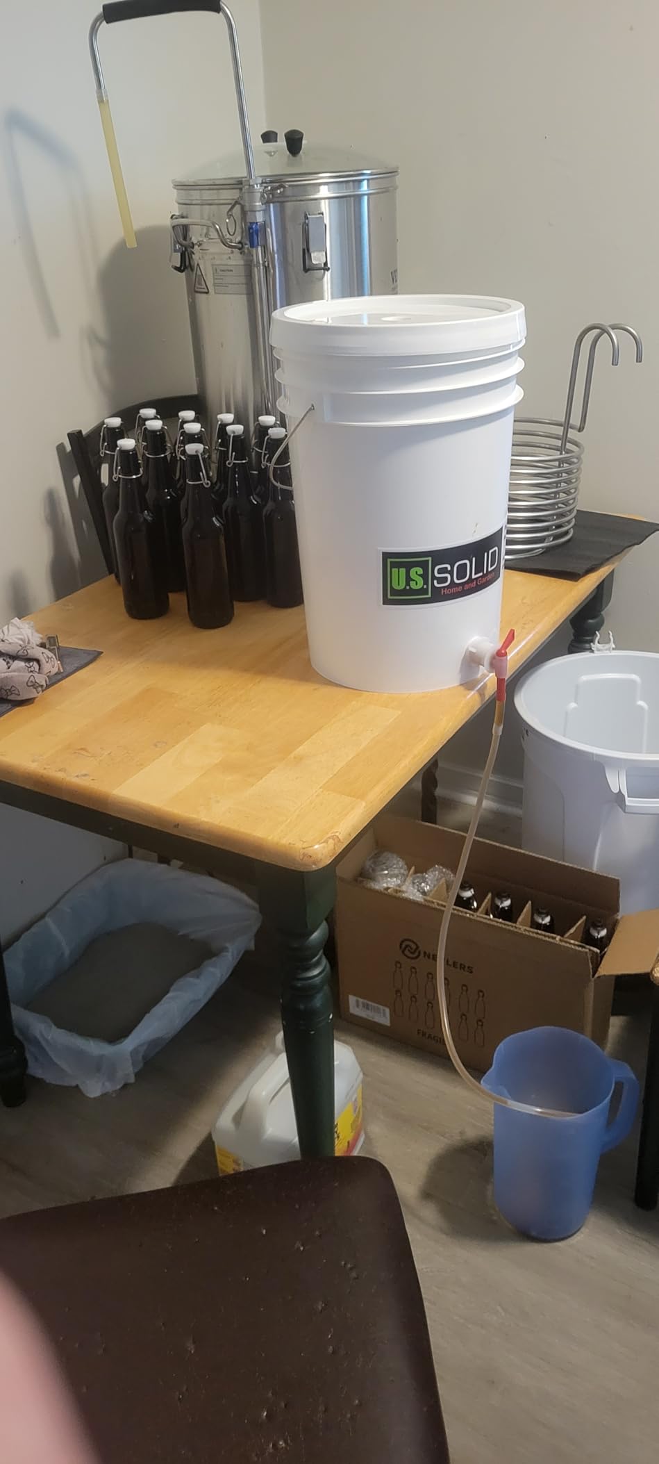 VEVOR Electric Brewing System, 9.2 Gal/35 L Brewing Pot, All-in-One Home Beer Brewer w/Pump, Mash Boil Device w/Panel, Auto/Manual Mode 100-1800W Power 25-100℃ Temp 1-180 min Timer Recipe Memory customer photo 1