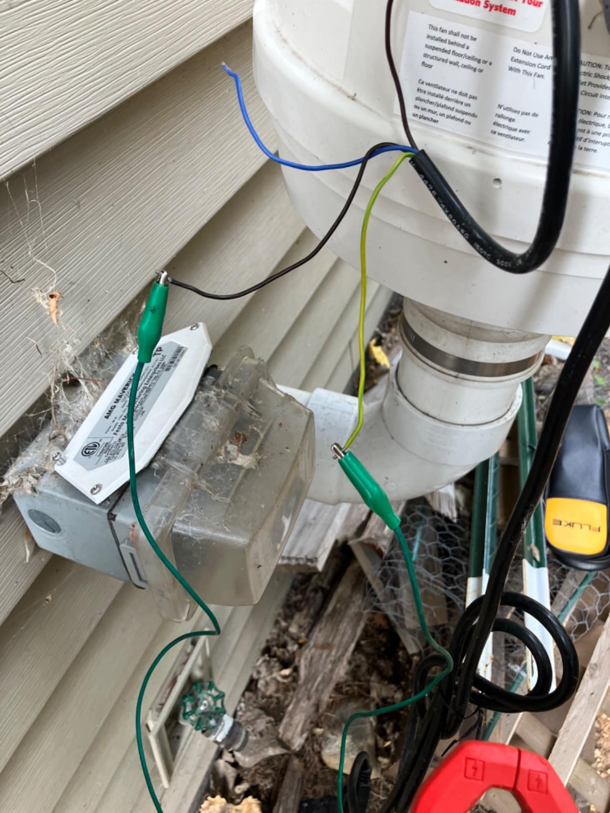 Festa AMG Maverick Radon Fan - Quiet and Energy Efficient 260 CFM Radon Mitigation System Inline Duct Fan - 4