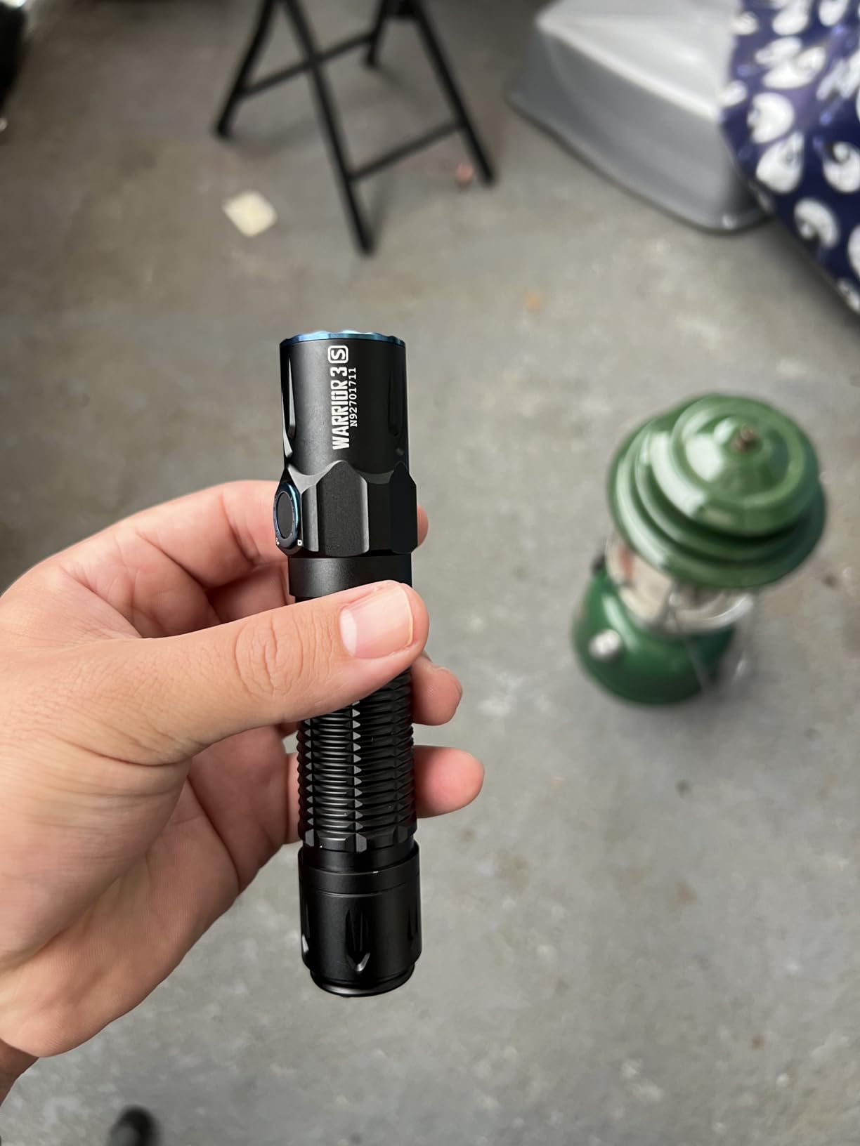 OLIGHT Warrior 3S Rechargeable Tactical Flashlight Bright Light OD Green customer photo 1